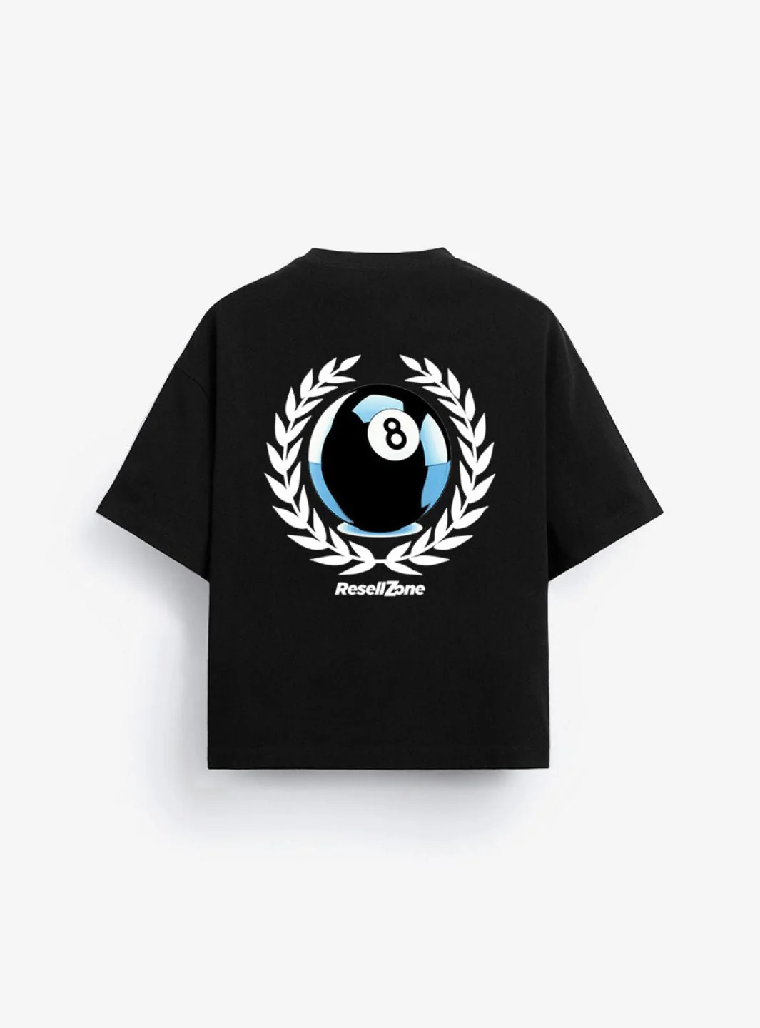 ResellZone 8 Ball Pool T-Shirt Black - Image 2
