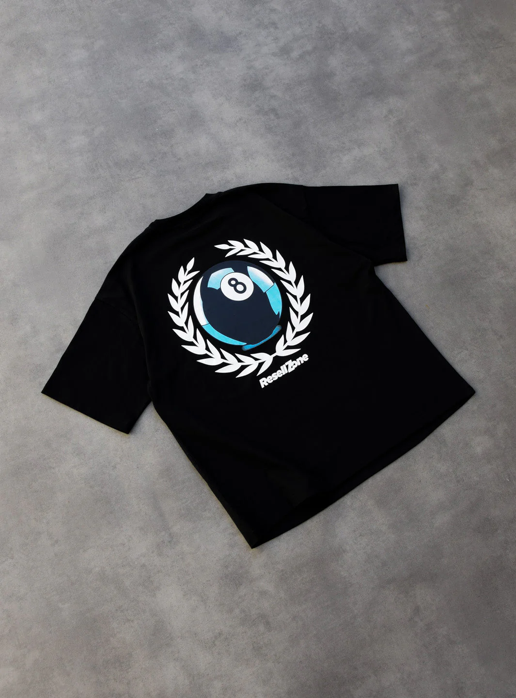 ResellZone 8 Ball Pool T-Shirt Black - Image 4