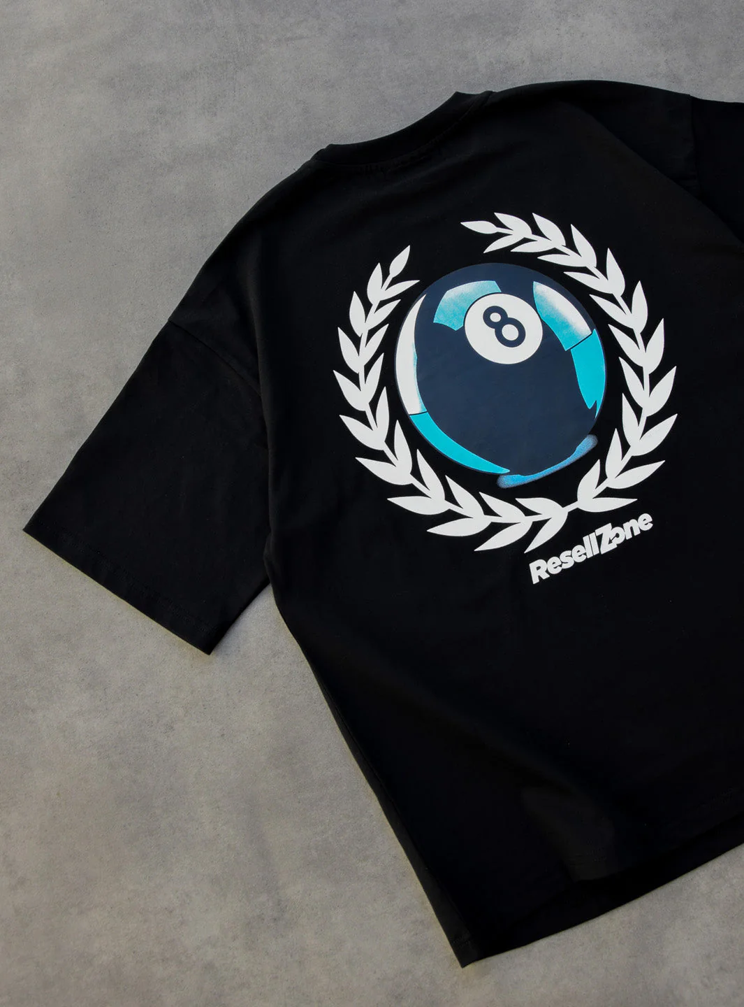 ResellZone 8 Ball Pool T-Shirt Black - Image 7