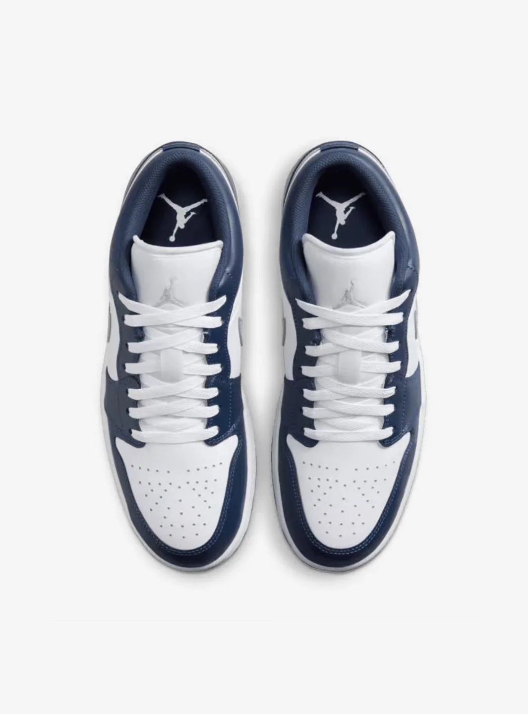Air Jordan 1 Low Midnight Navy Wolf Grey - Image 4
