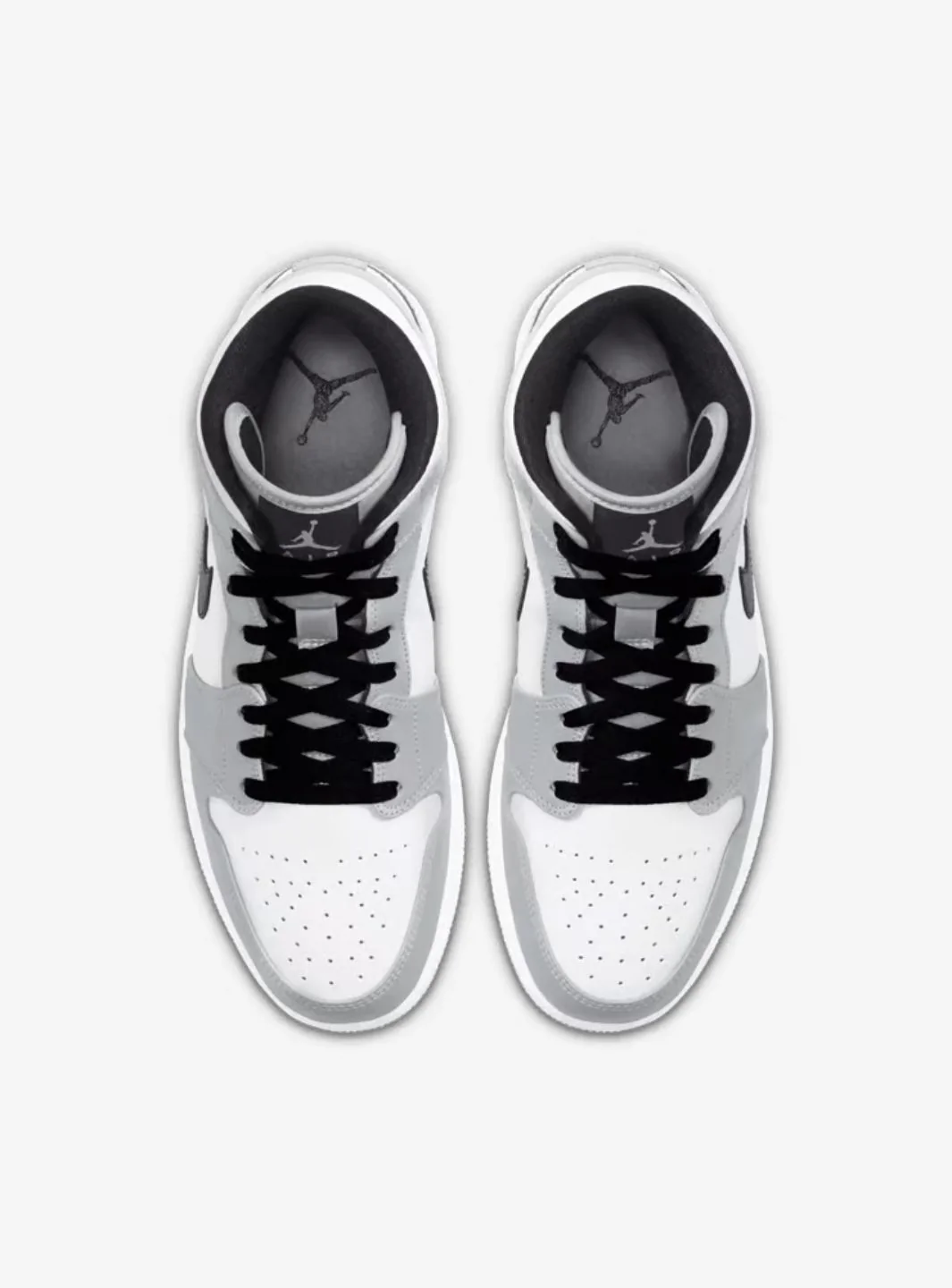 Air Jordan 1 Mid Light Smoke Grey - Image 4