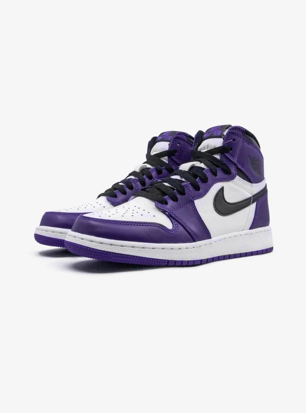 Air Jordan 1 Retro High Court Purple White (GS) - Image 2