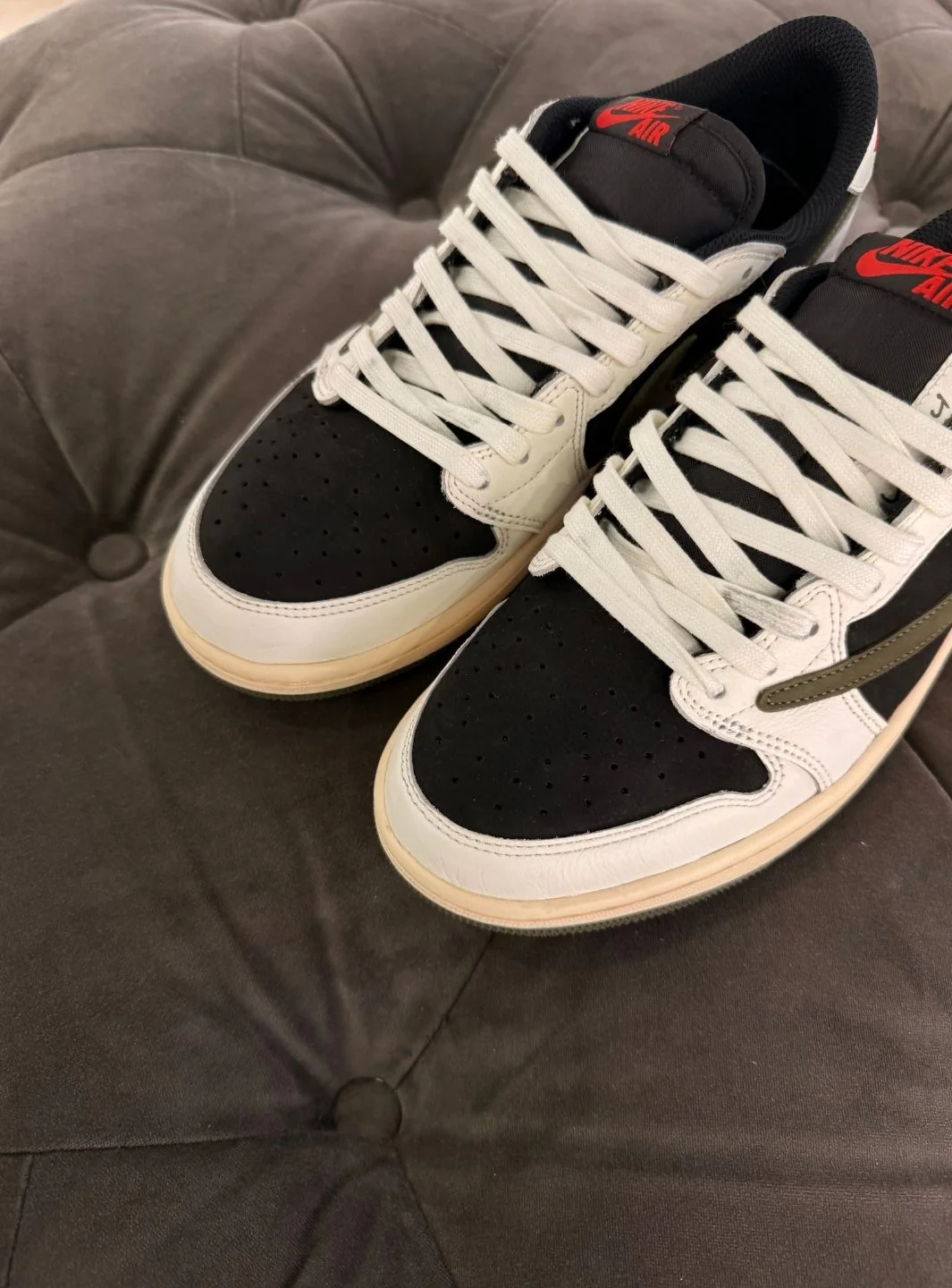 Air Jordan 1 Retro Low OG SP Travis Scott Olive - Usato 9.9/10 - Image 14