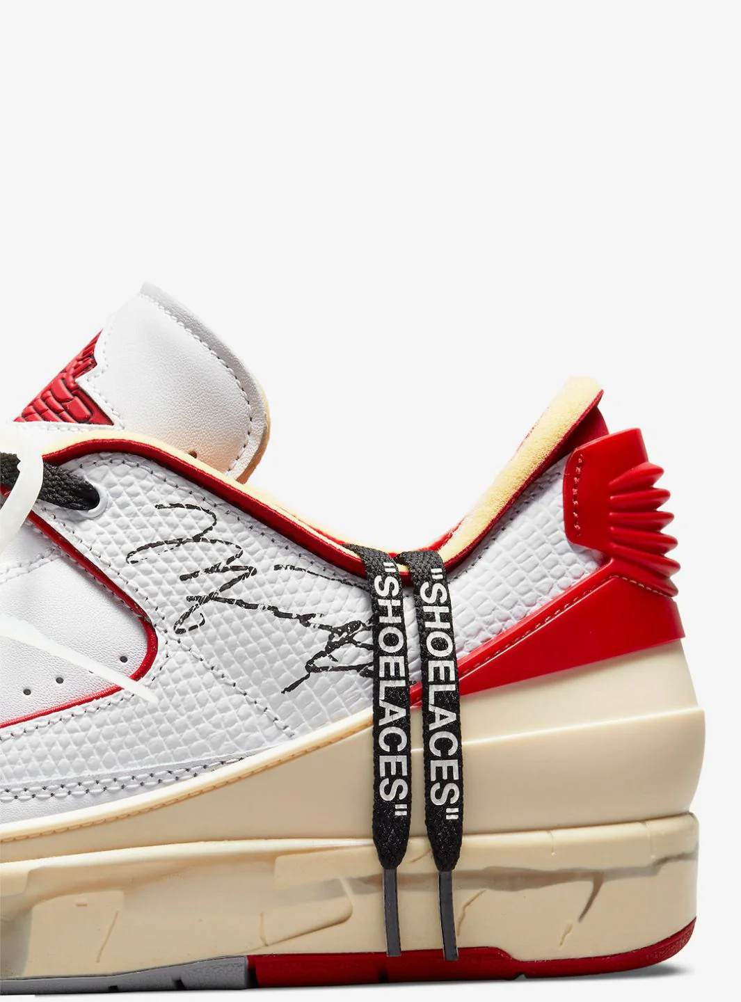 Air Jordan 2 Retro Low SP Off-White White Red - Image 8