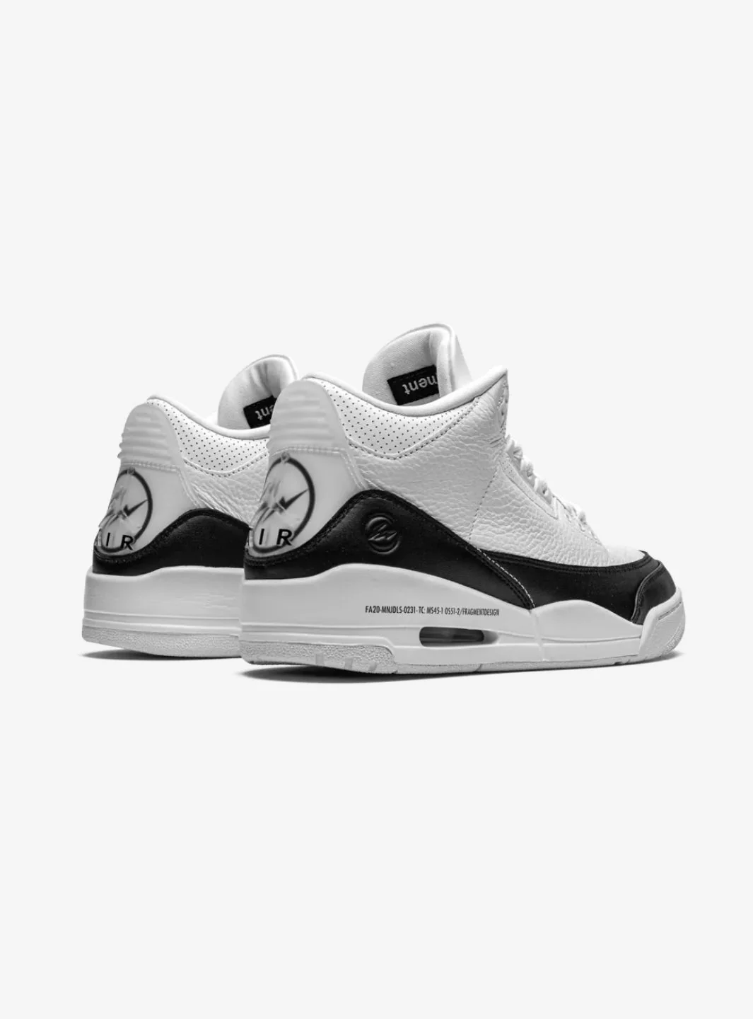 Air Jordan 3 Retro Fragment White Black - Image 3