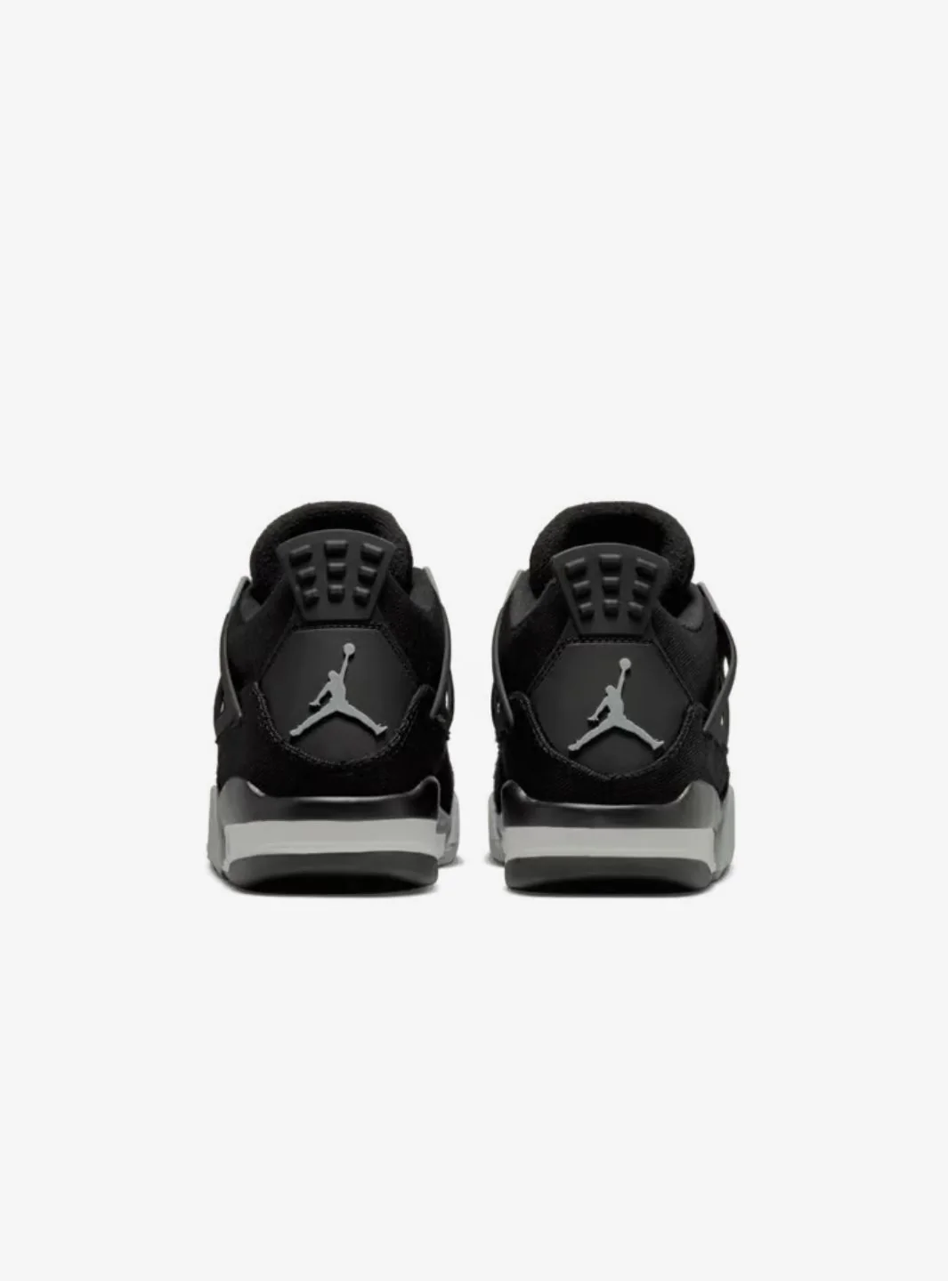 Air Jordan 4 Retro Black Canvas (GS) - Image 6