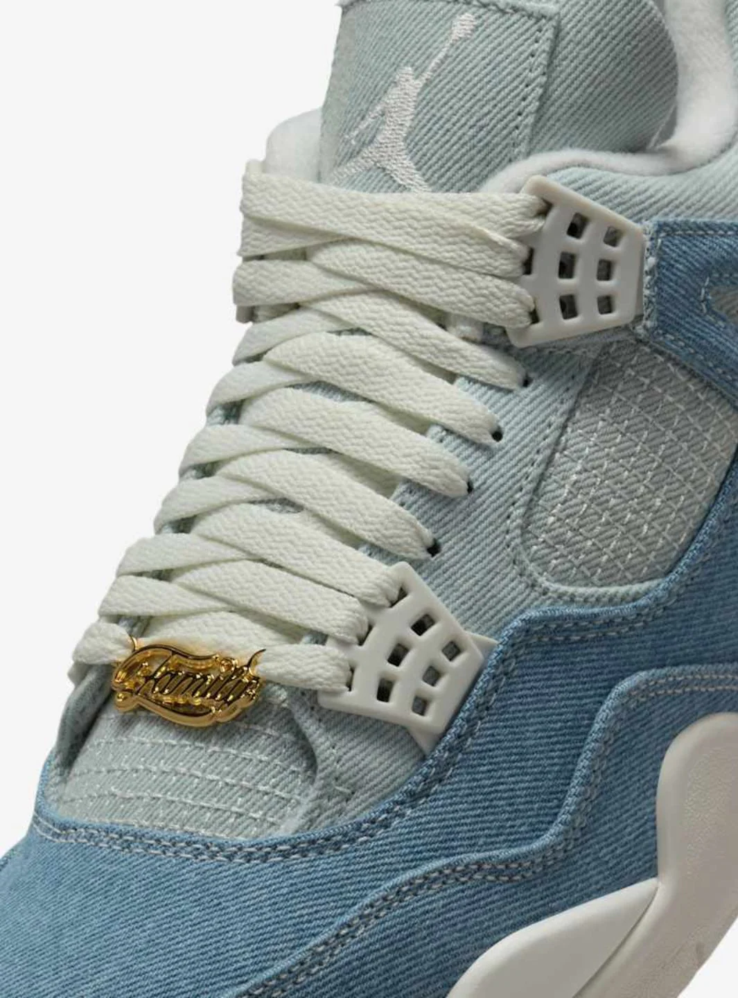Air Jordan 4 Retro TEX Denim Worn Blue - Image 3