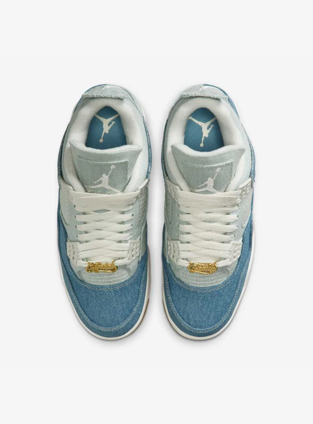 Air Jordan 4 Retro TEX Denim Worn Blue - Image 4
