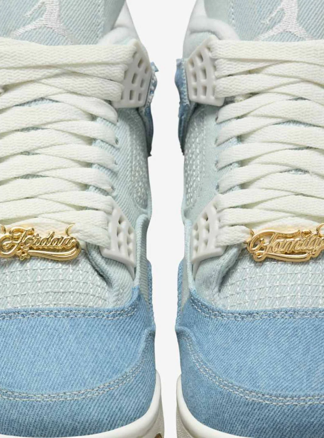 Air Jordan 4 Retro TEX Denim Worn Blue - Image 7