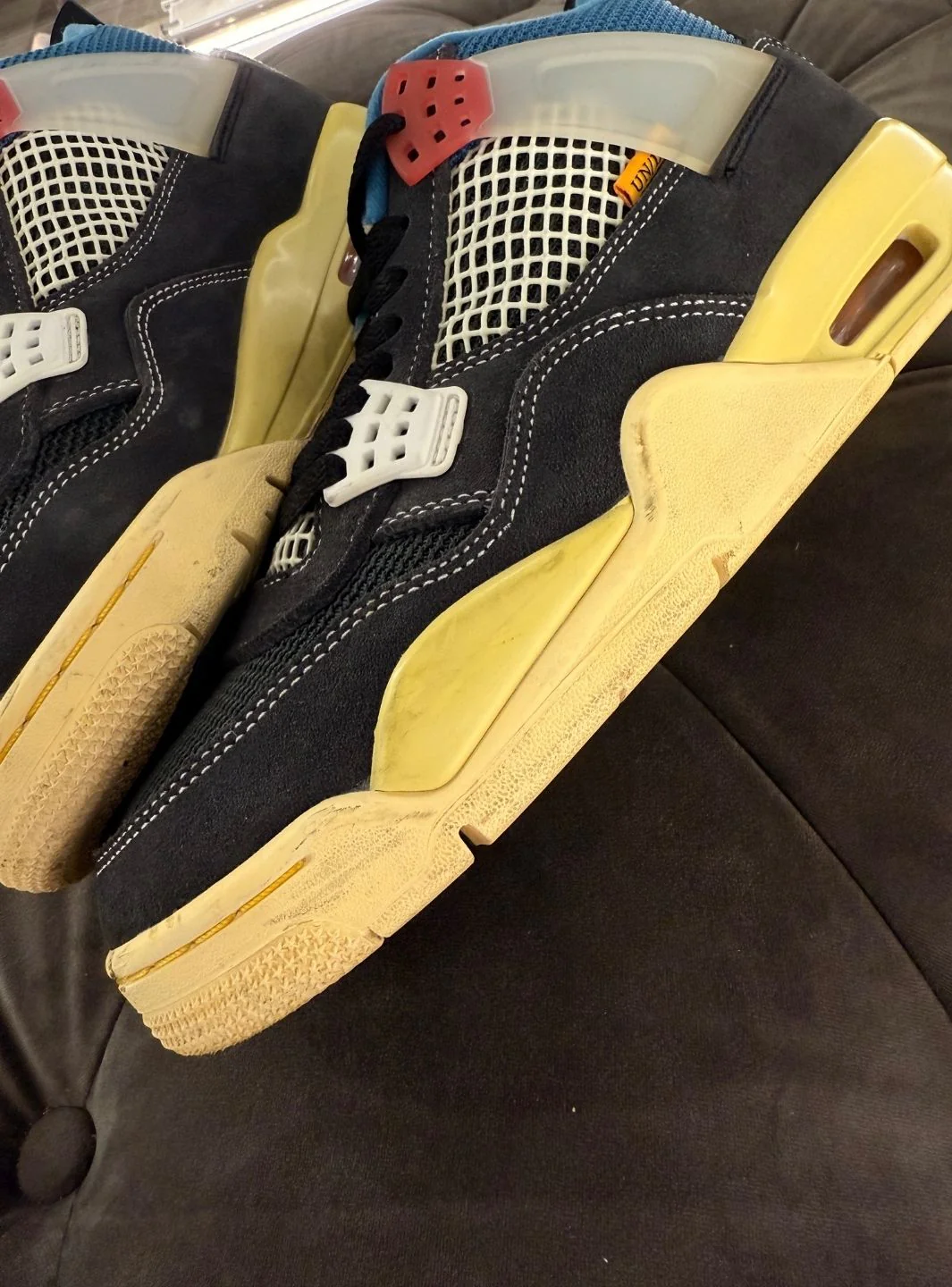 Air Jordan 4 Retro Union Off Noir - Usato 9/10 - Image 9