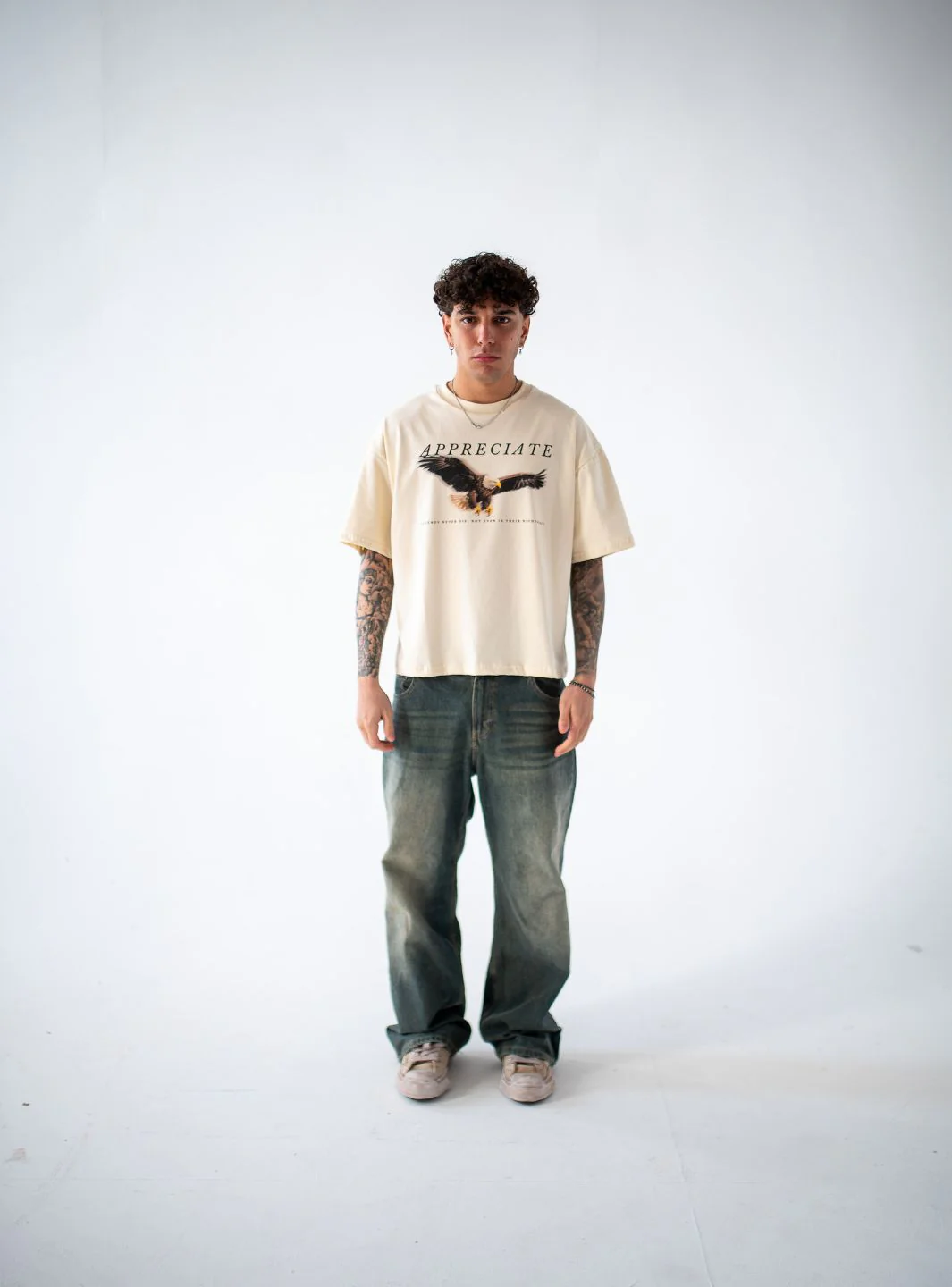 Appreciate Eagle T-Shirt Cream - Image 2