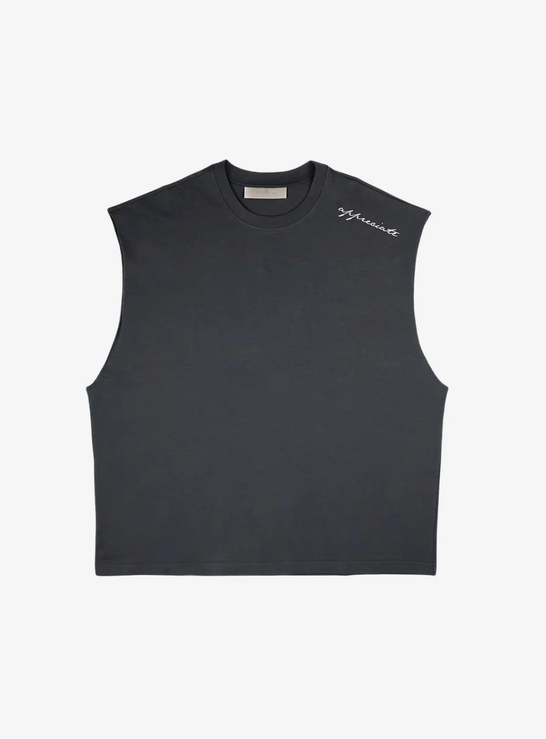 Appreciate Tank Top Asphalt - Image 2
