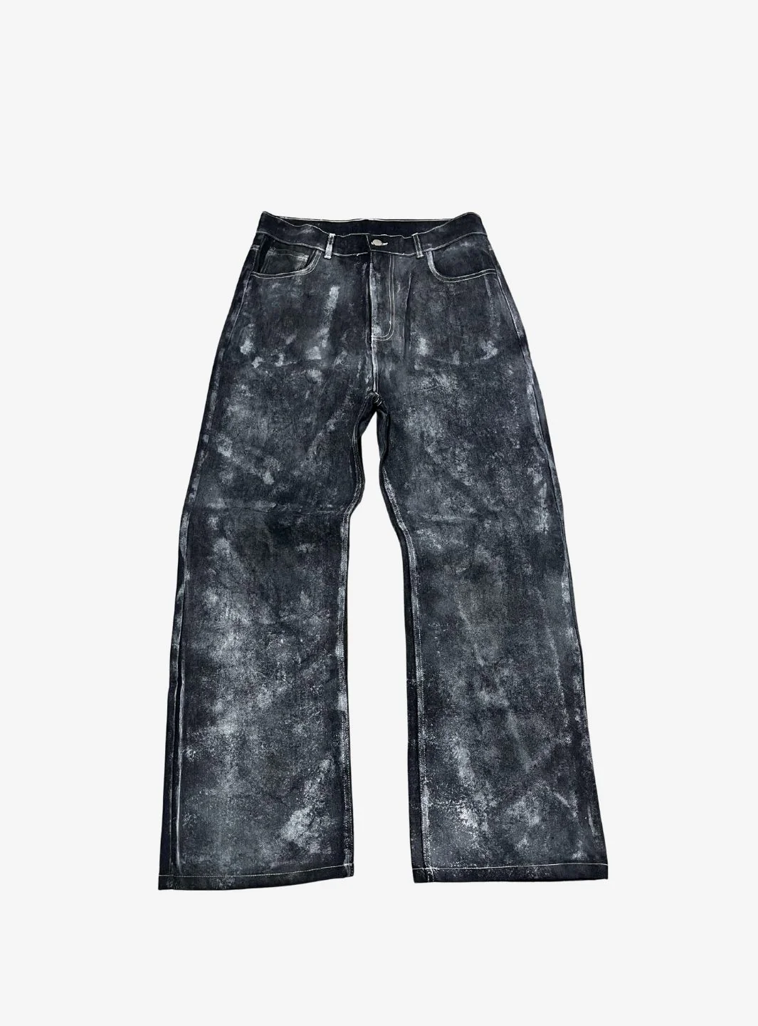 Artexplora House Painter Custom Raw Denim Bootcut Jeans