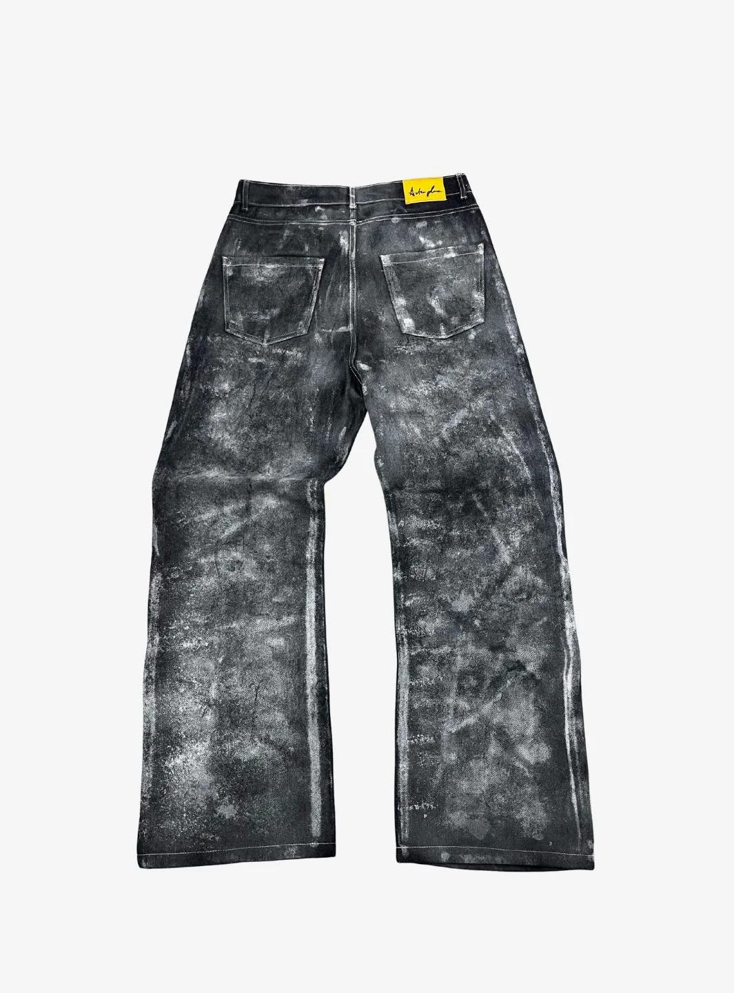 Artexplora House Painter Custom Raw Denim Bootcut Jeans - Image 2