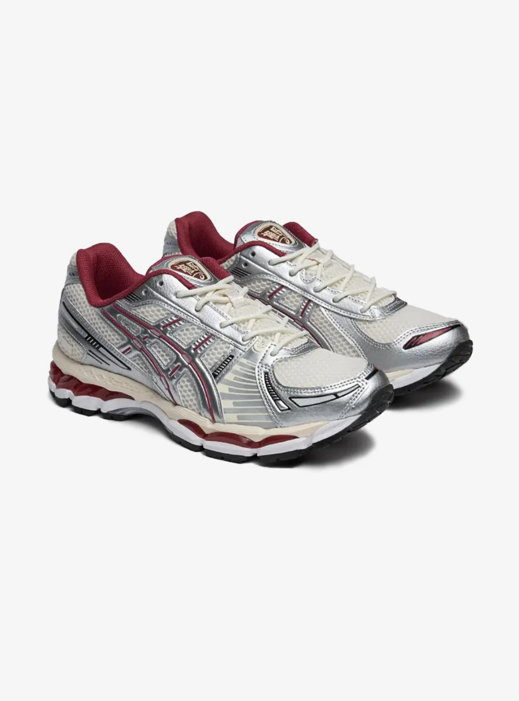 Asics Gel-Kayano 12.1 Silver Burgundy - Image 2