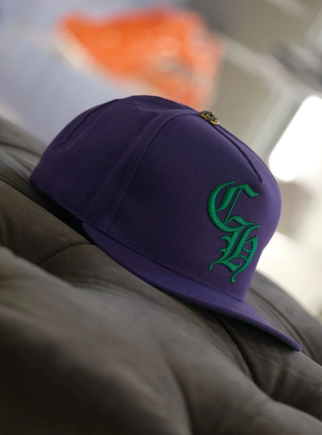 Chrome Hearts CH Baseball Cap Purple/Green - Image 7