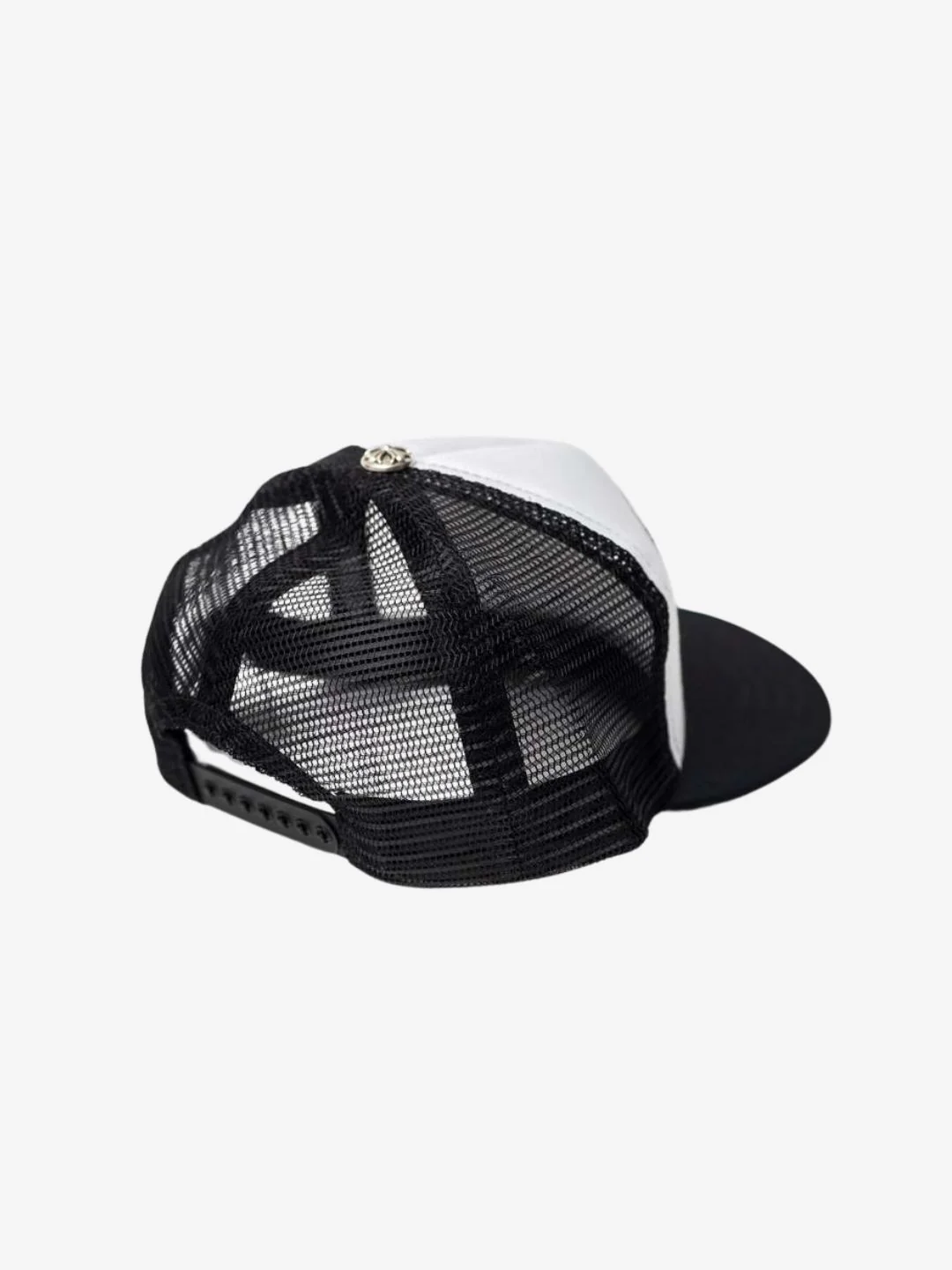 Chrome Hearts FUCK Hollywood Trucker Hat Black/White - Image 3