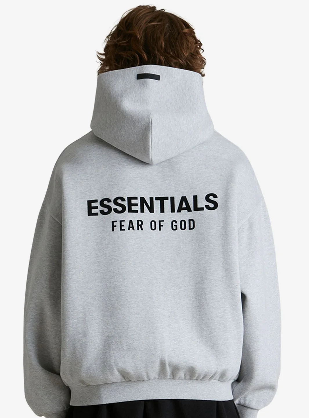 Fear of God Essentials Fleece Hoodie Light Heather Grey - Image 4