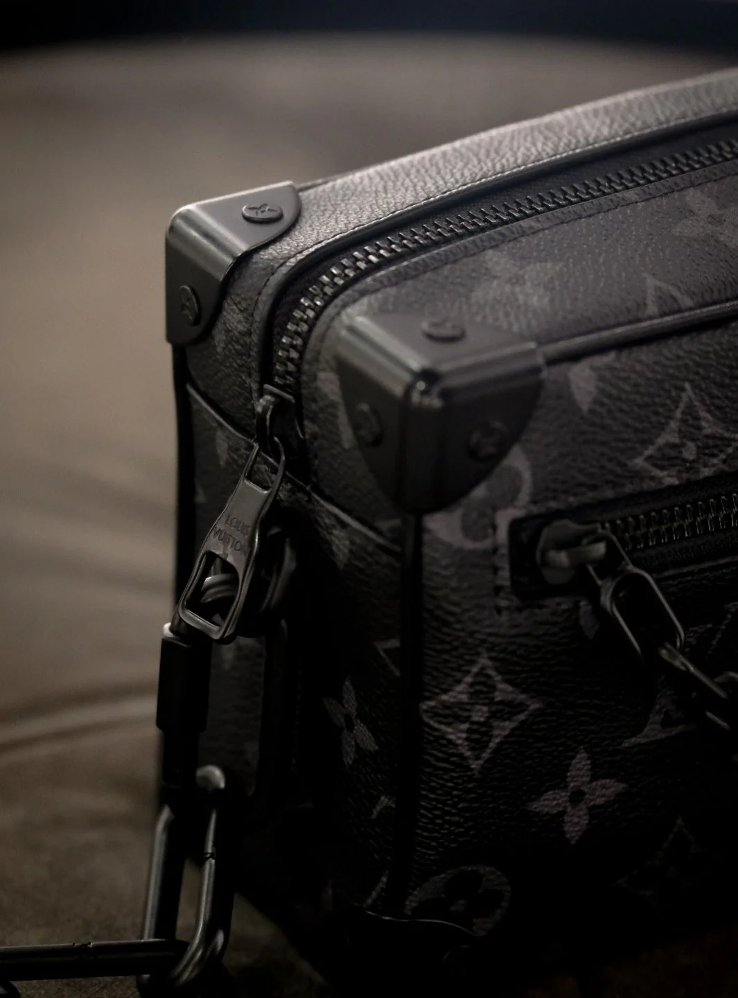 Louis Vuitton Pochette Soft Trunk Mini Monogram Eclipse - Image 13