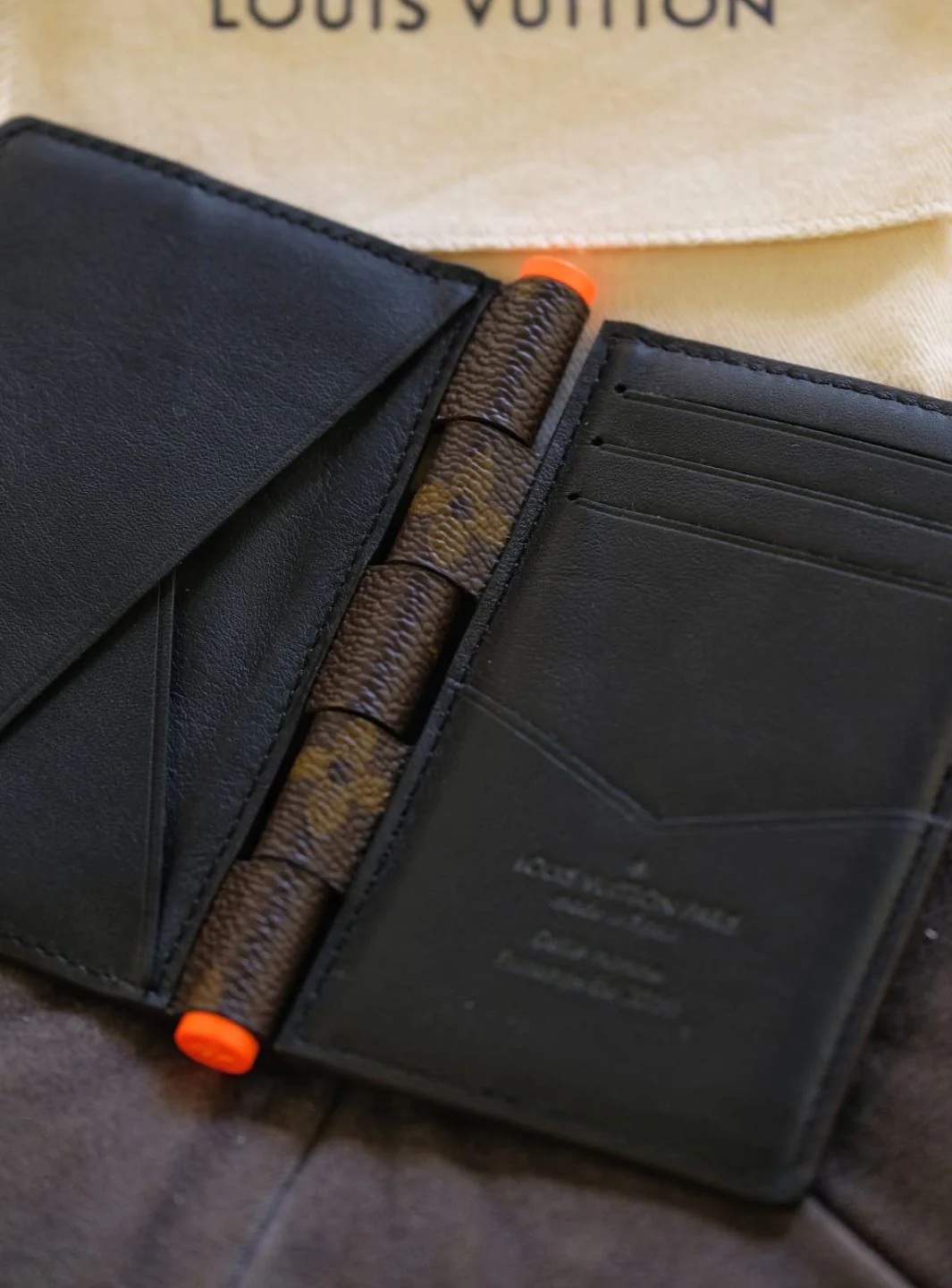 Louis Vuitton Pocket Organizer Monogram Solar Ray Orange Brown - Image 4