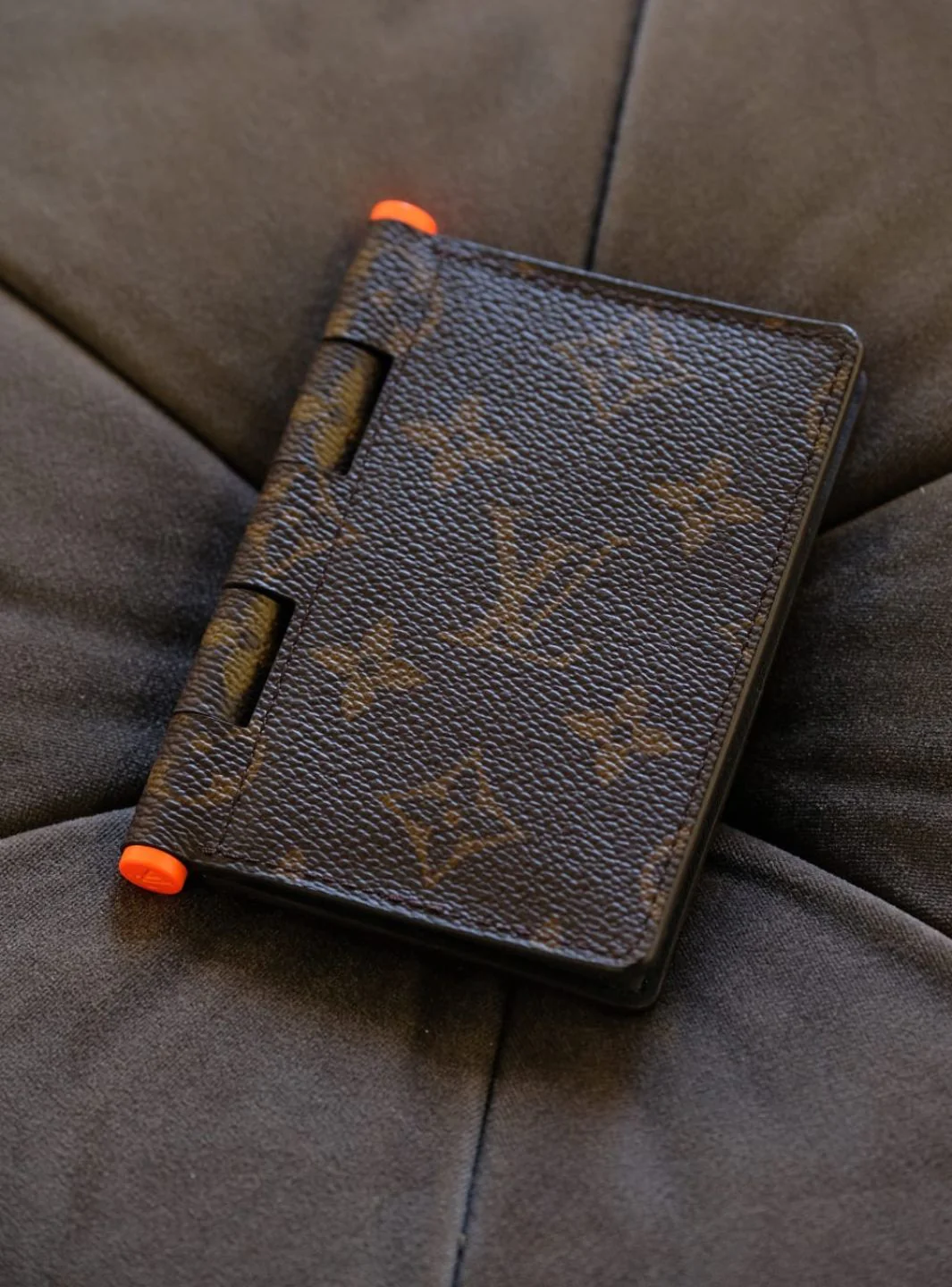 Louis Vuitton Pocket Organizer Monogram Solar Ray Orange Brown - Image 7