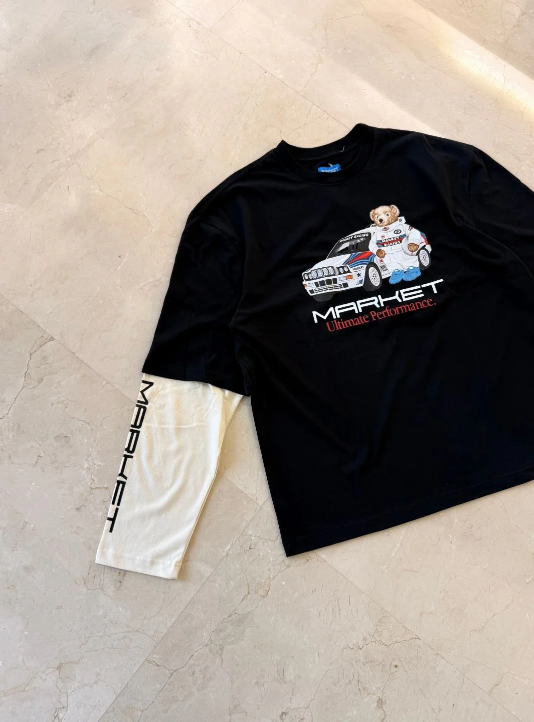 Market Studios Longsleeve Racing Bear Black - Image 2