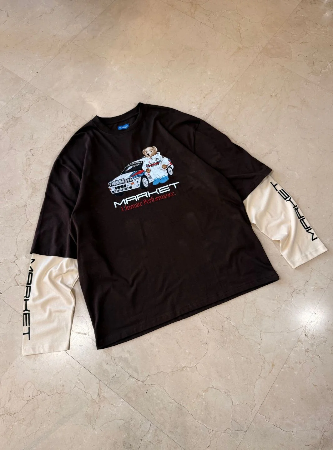 Market Studios Longsleeve Racing Bear Brown - Image 2