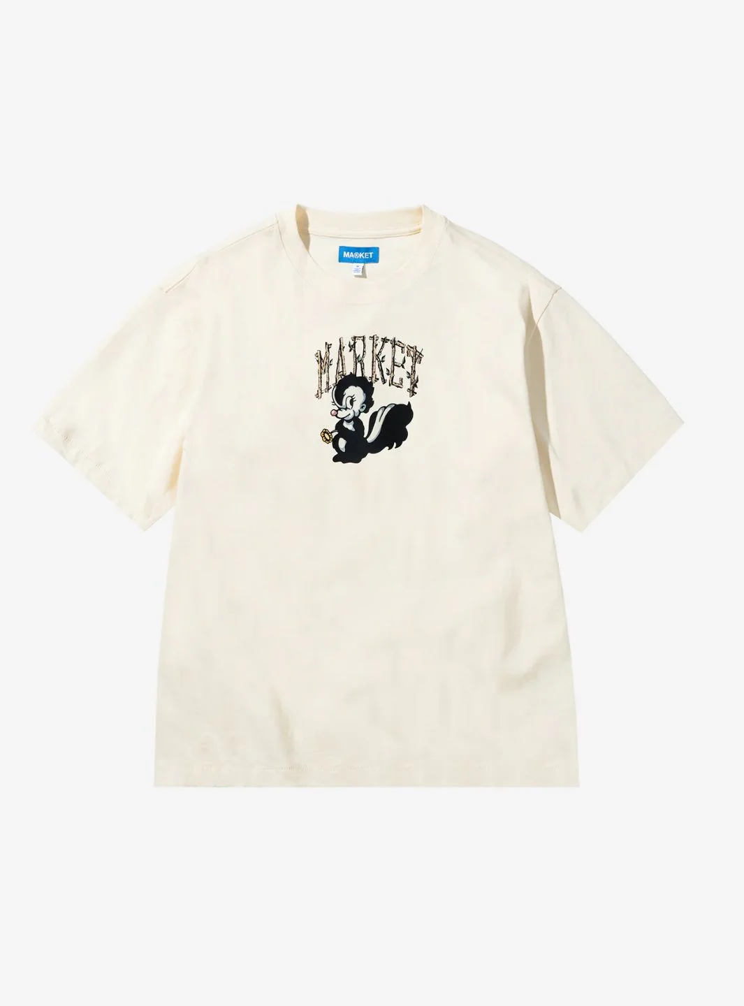 Market Studios Smiley Quiet Cabin T-Shirt Cream