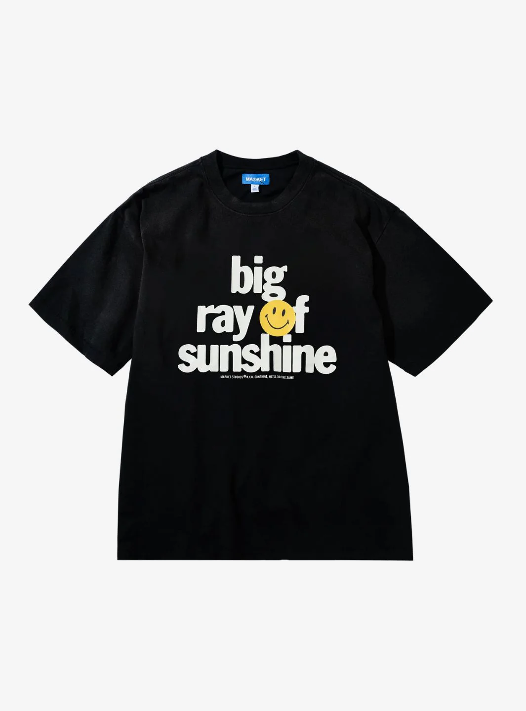 Market Studios Smiley Sunshine T-Shirt Jet Black