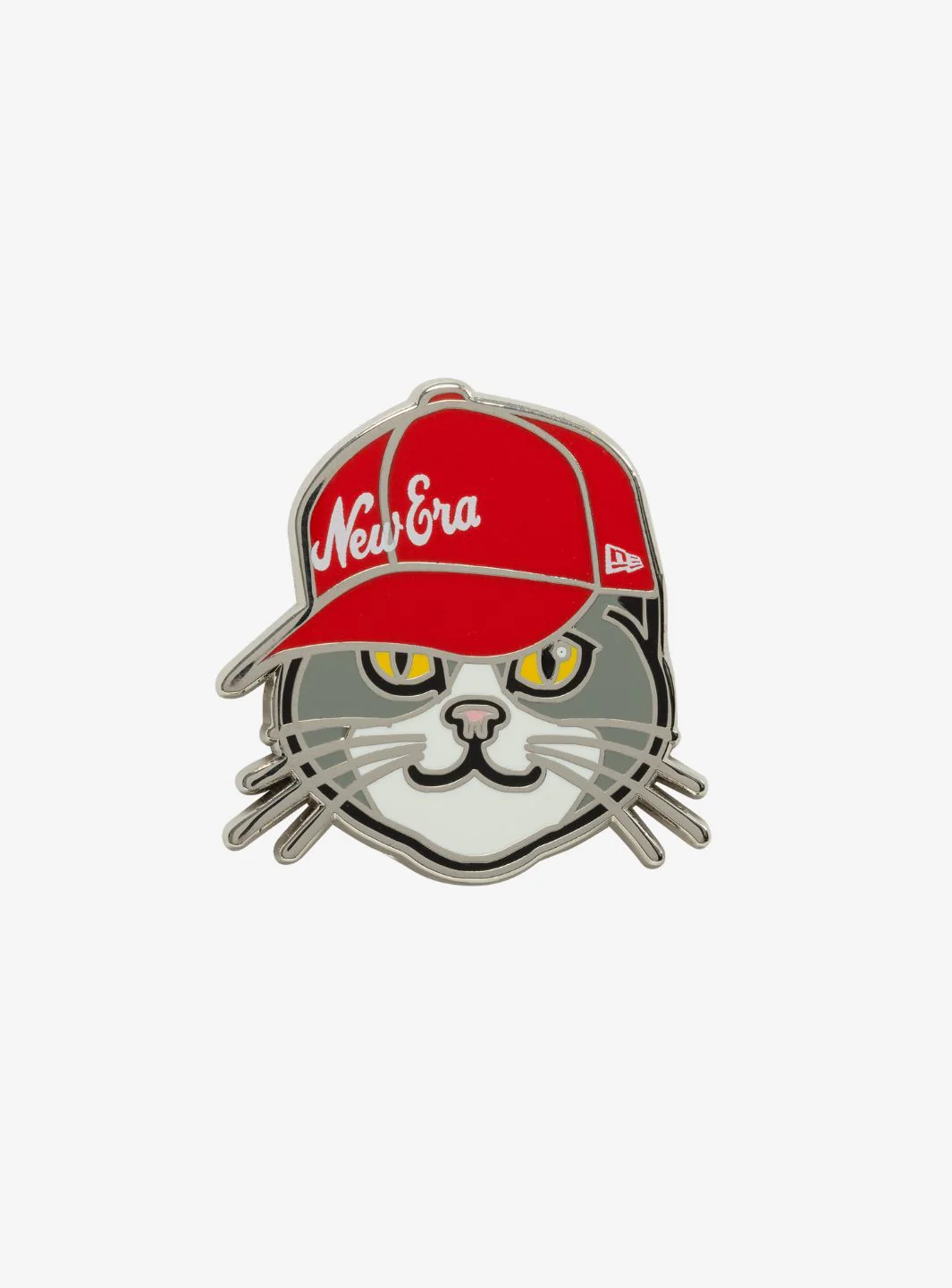 New Era Cat Red Pin Badge