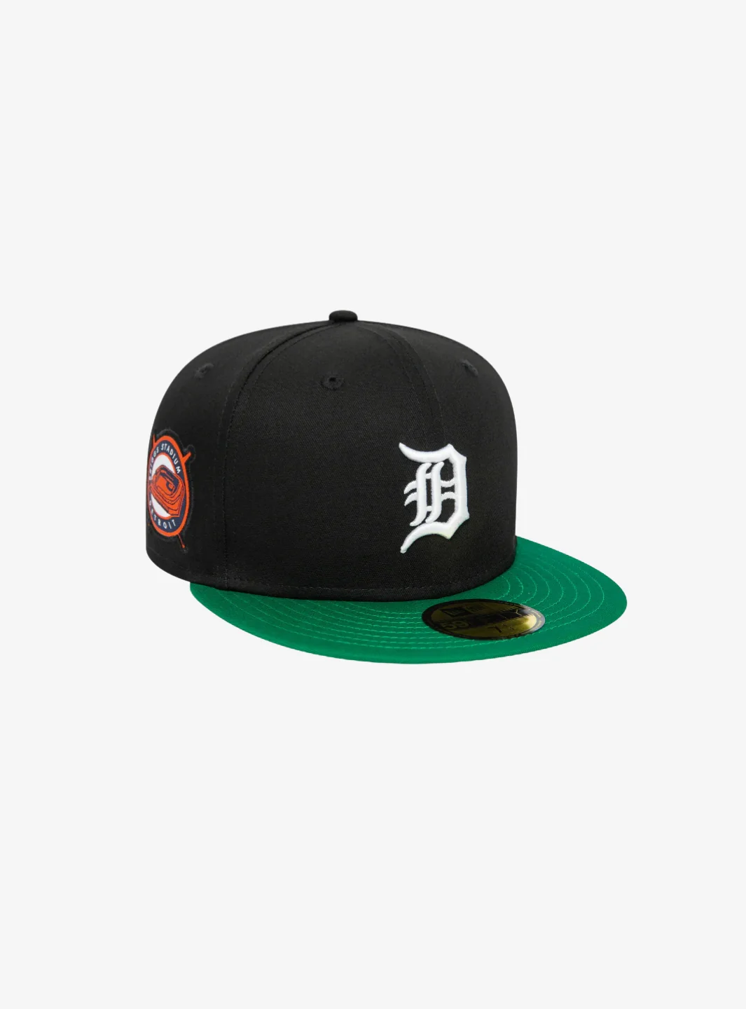 New Era Detroit Tigers Team Colour 59FIFTY Black/Green Fitted Cap - Image 2