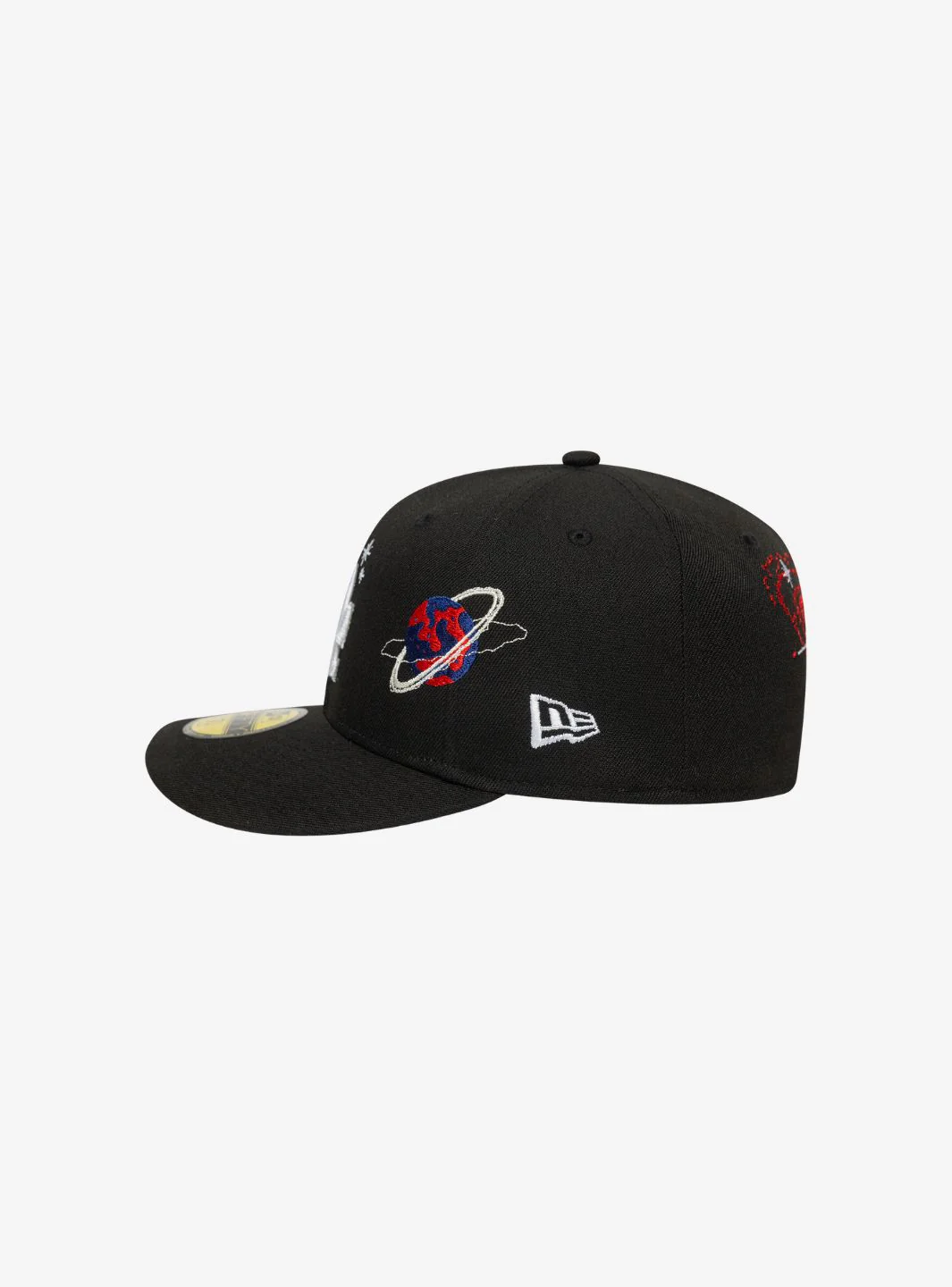 New Era LA Dodgers MLB Planet Icon Black 59FIFTY Fitted Cap - Image 5