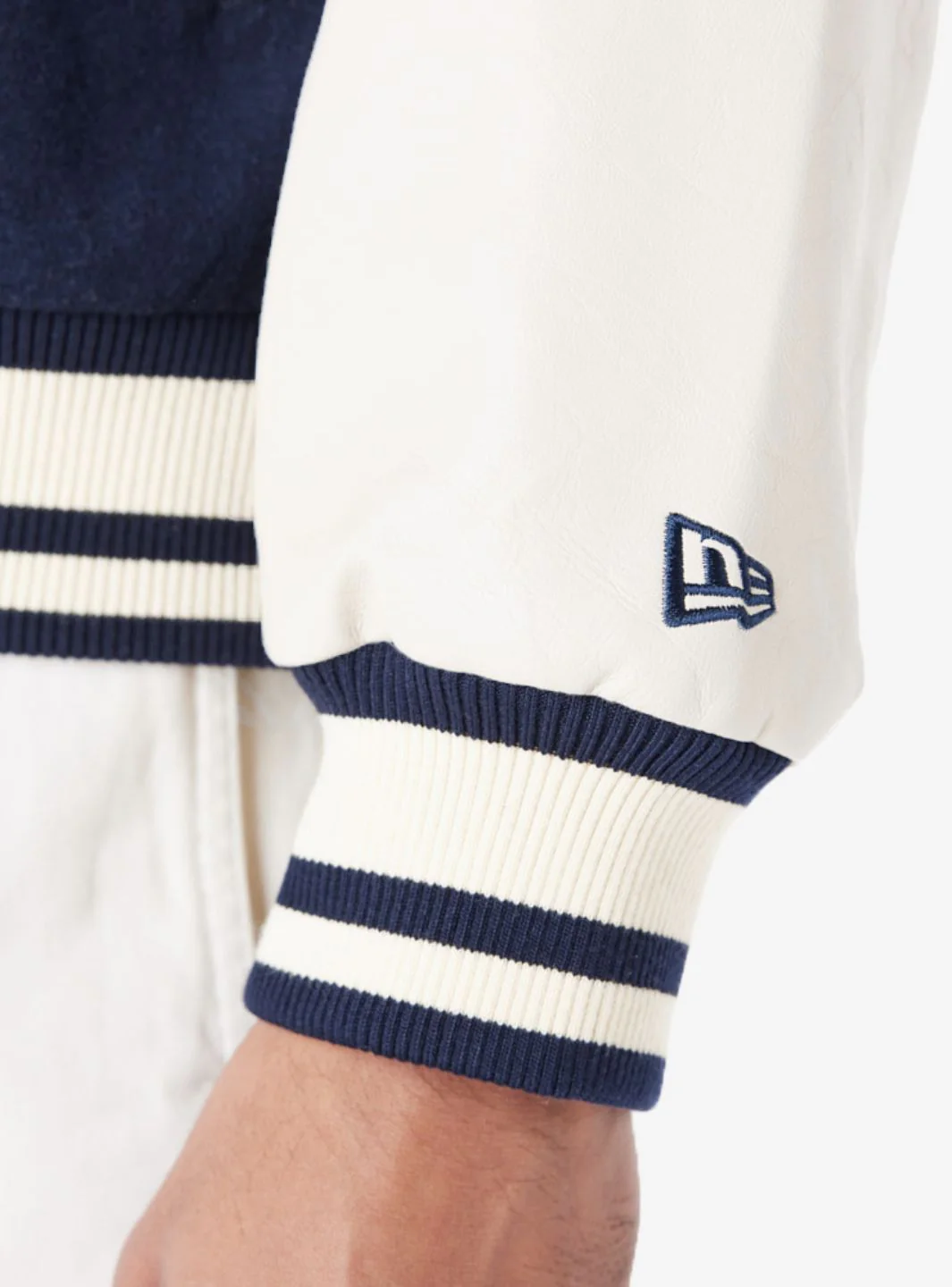 New Era New York Yankees MLB Patch Navy Varsity Jacket - Image 6