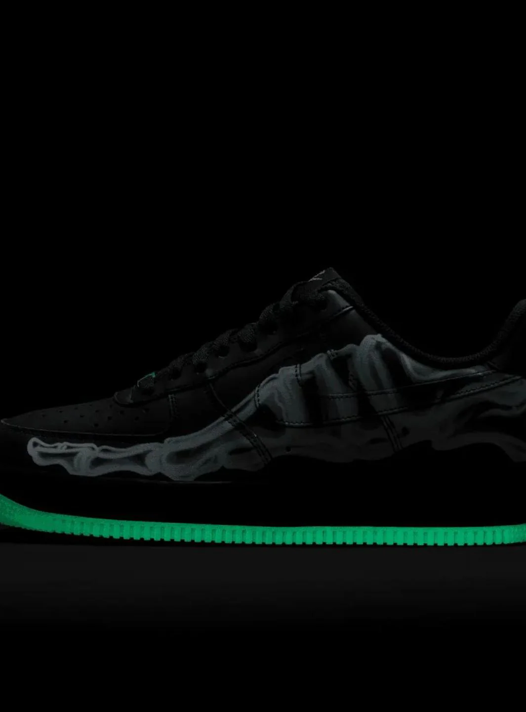 Nike Air Force 1 Low Black Skeleton Halloween (2019) - Image 5