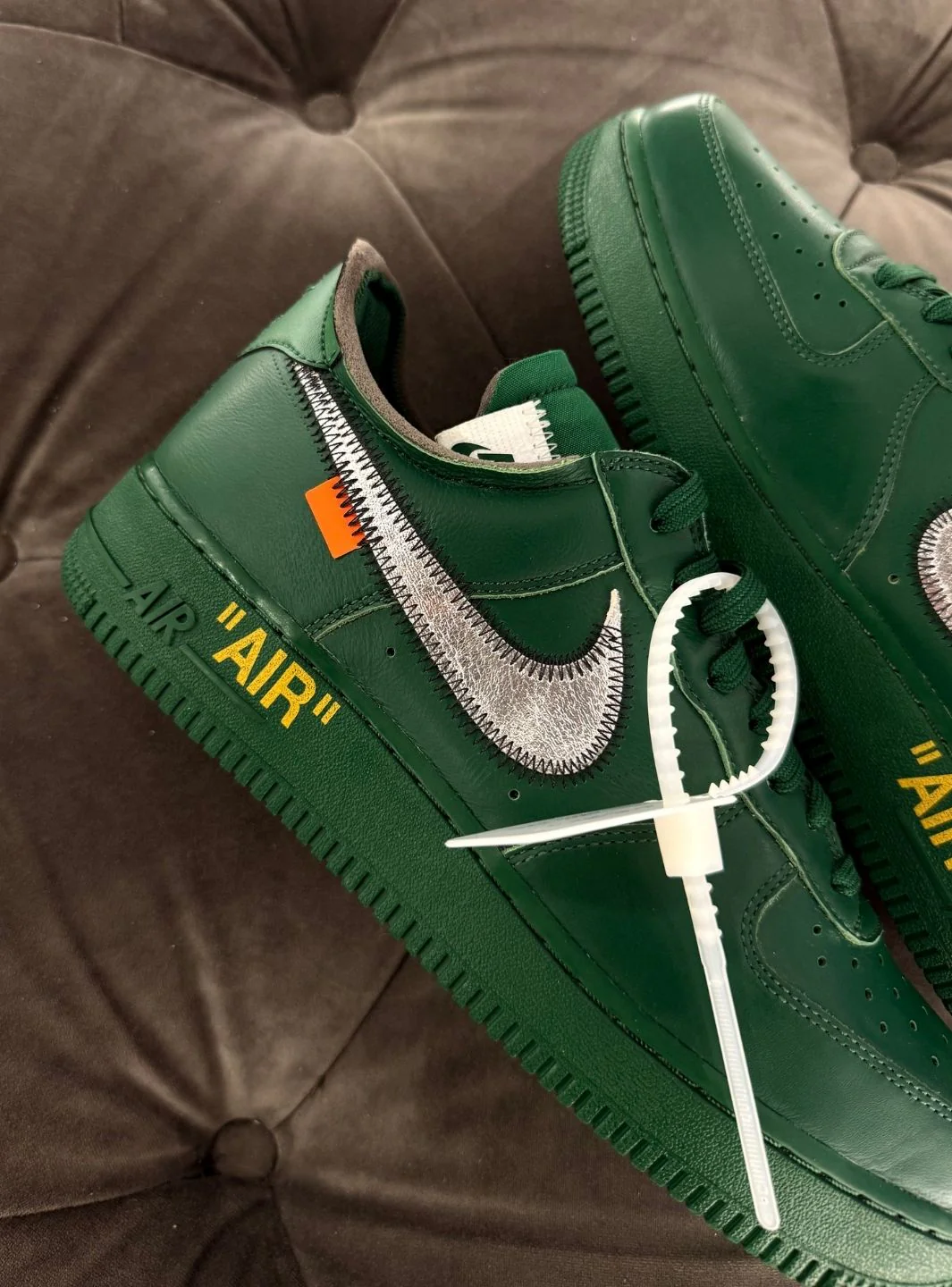 Nike Air Force 1 Low Virgil Abloh Archives Codes Pine Green - Usato 9.9/10 - Image 13