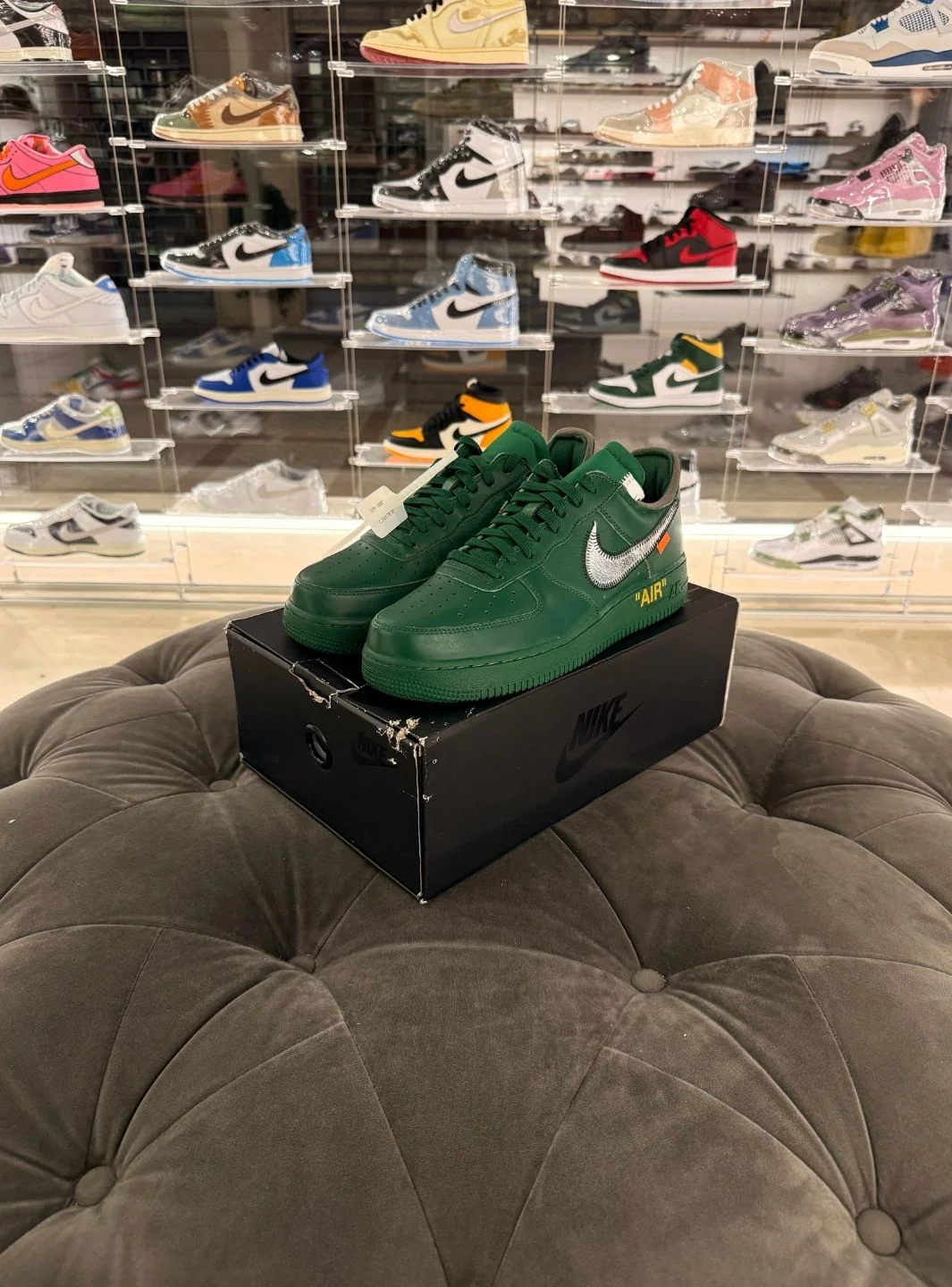 Nike Air Force 1 Low Virgil Abloh Archives Codes Pine Green - Usato 9.9/10 - Image 16