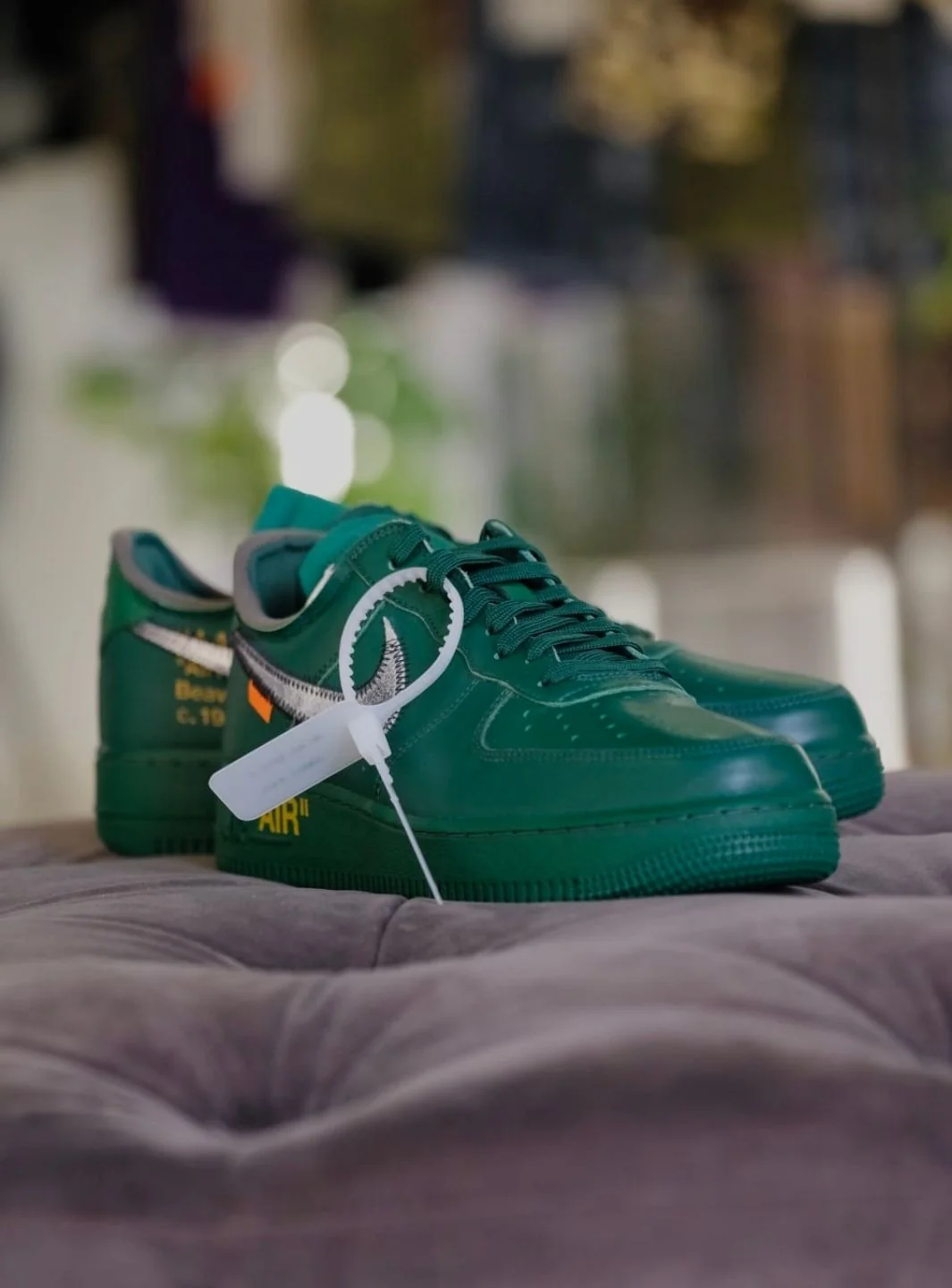 Nike Air Force 1 Low Virgil Abloh Archives Codes Pine Green - Usato 9.9/10 - Image 19