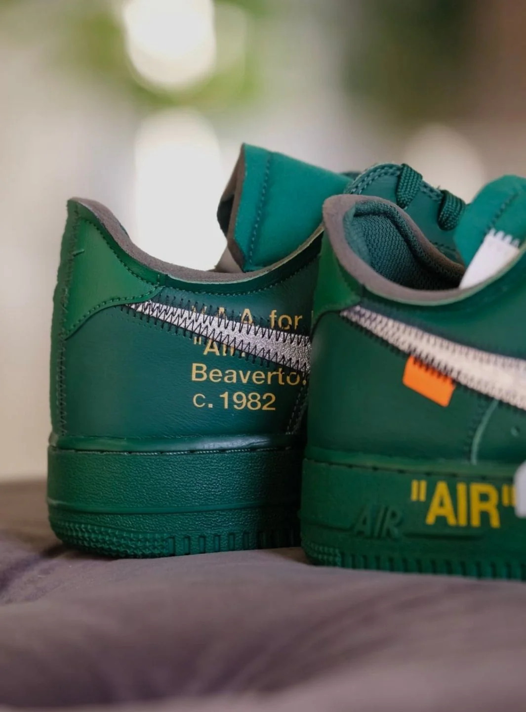 Nike Air Force 1 Low Virgil Abloh Archives Codes Pine Green - Usato 9.9/10 - Image 23