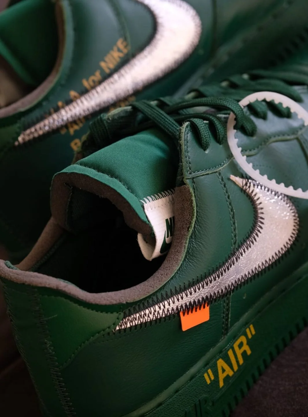 Nike Air Force 1 Low Virgil Abloh Archives Codes Pine Green - Usato 9.9/10 - Image 24
