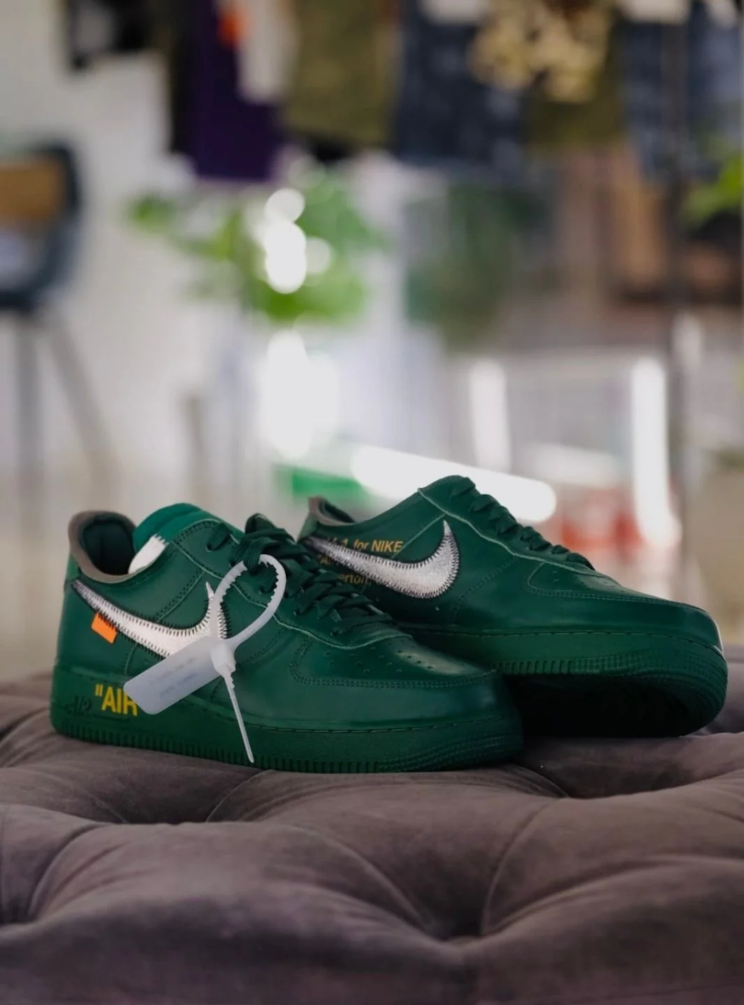Nike Air Force 1 Low Virgil Abloh Archives Codes Pine Green - Usato 9.9/10 - Image 25
