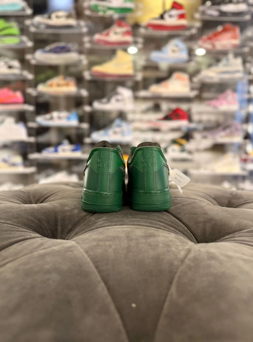 Nike Air Force 1 Low Virgil Abloh Archives Codes Pine Green - Usato 9.9/10 - Image 6