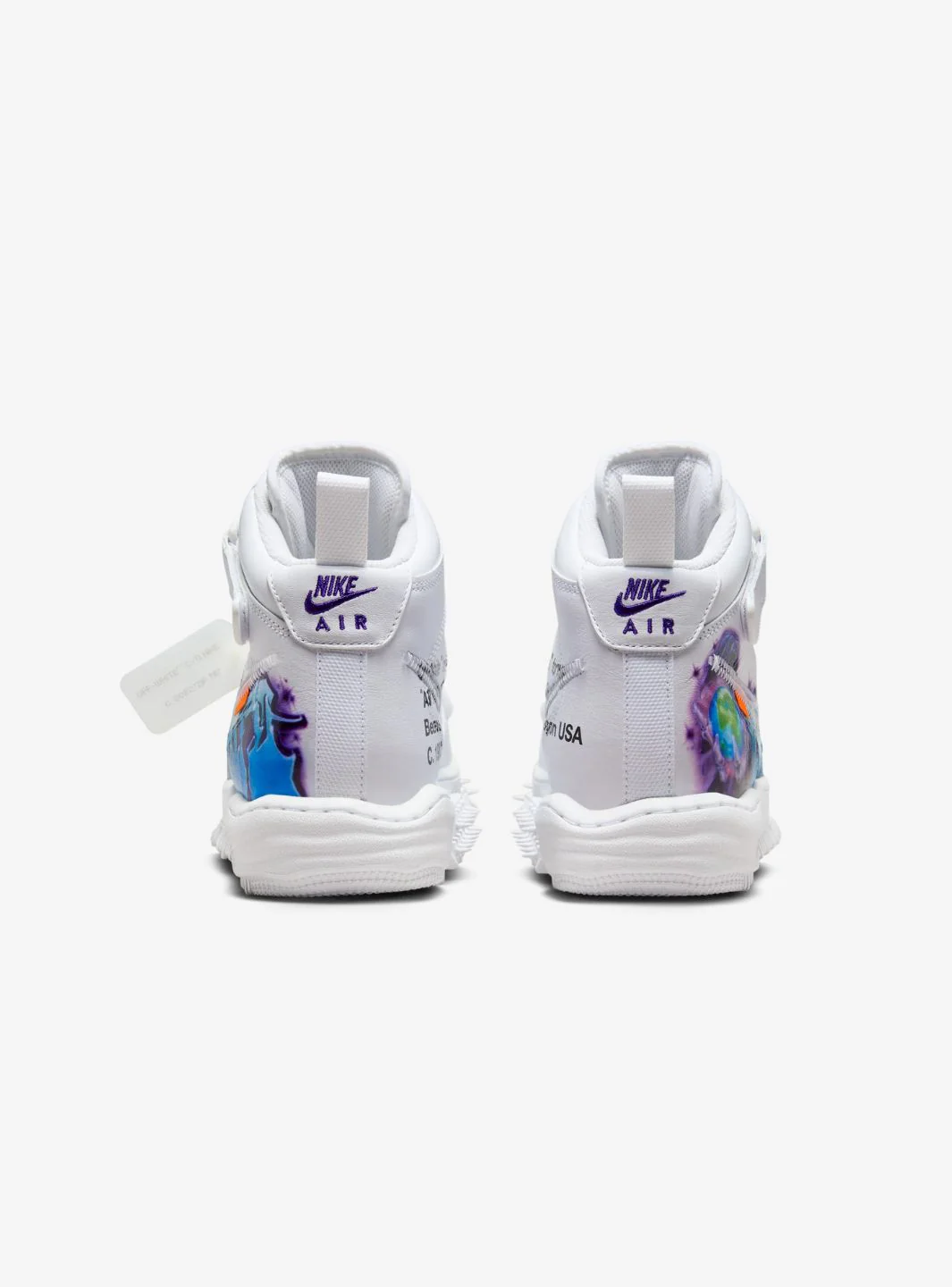 Nike Air Force 1 Mid Off-White Graffiti White - Image 3