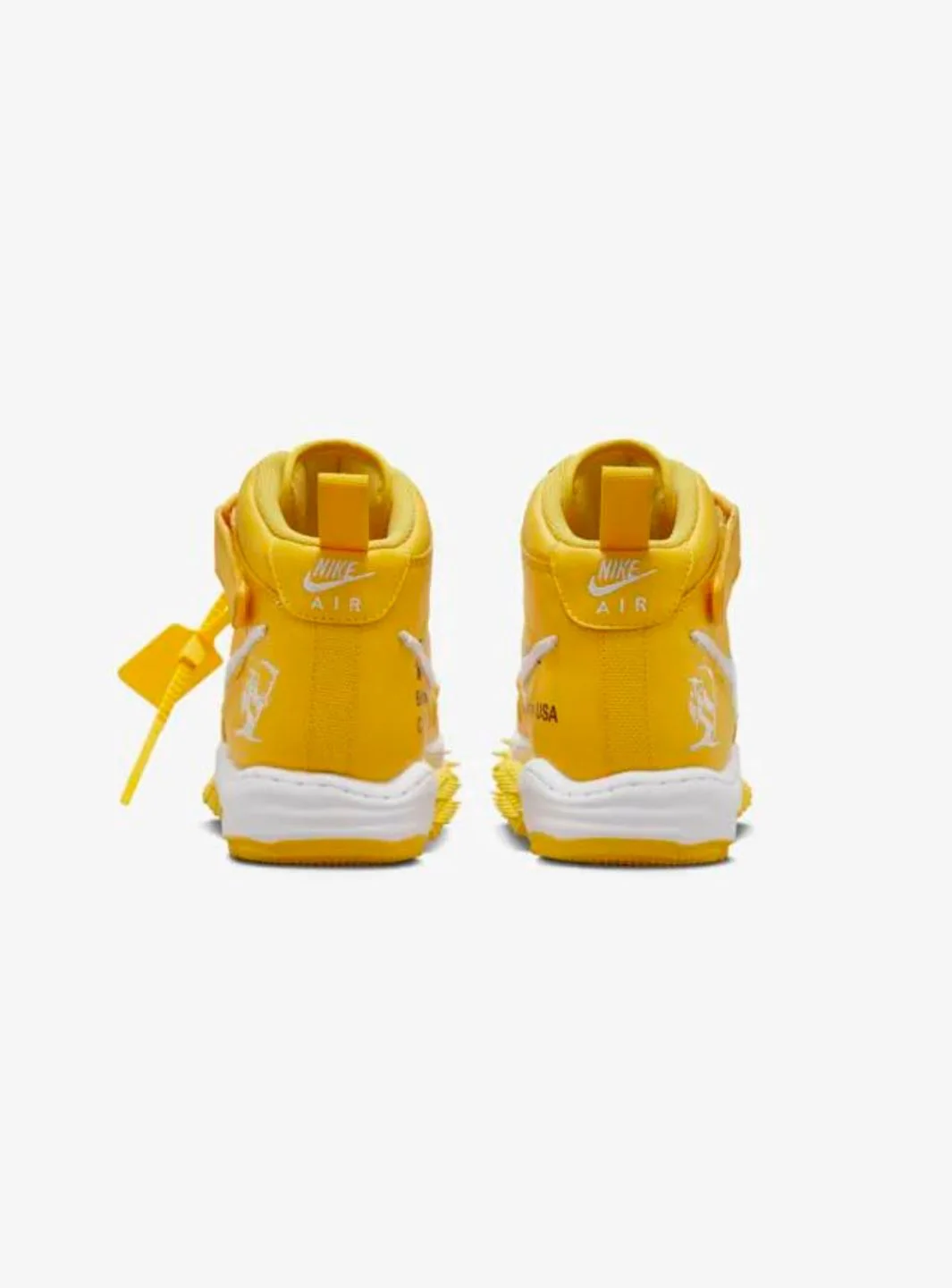 Nike Air Force 1 Mid SP Off-White Varsity Maize - Image 3