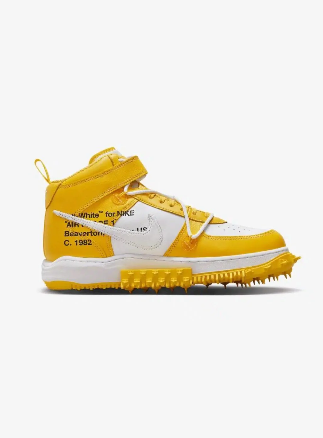 Nike Air Force 1 Mid SP Off-White Varsity Maize - Image 4
