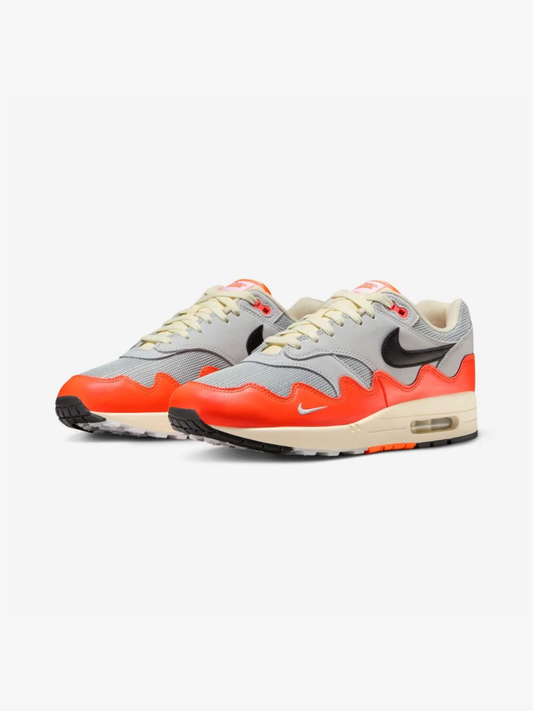 Nike Air Max 1 Patta Waves Hyper Crimson Pure Platinum - Image 2