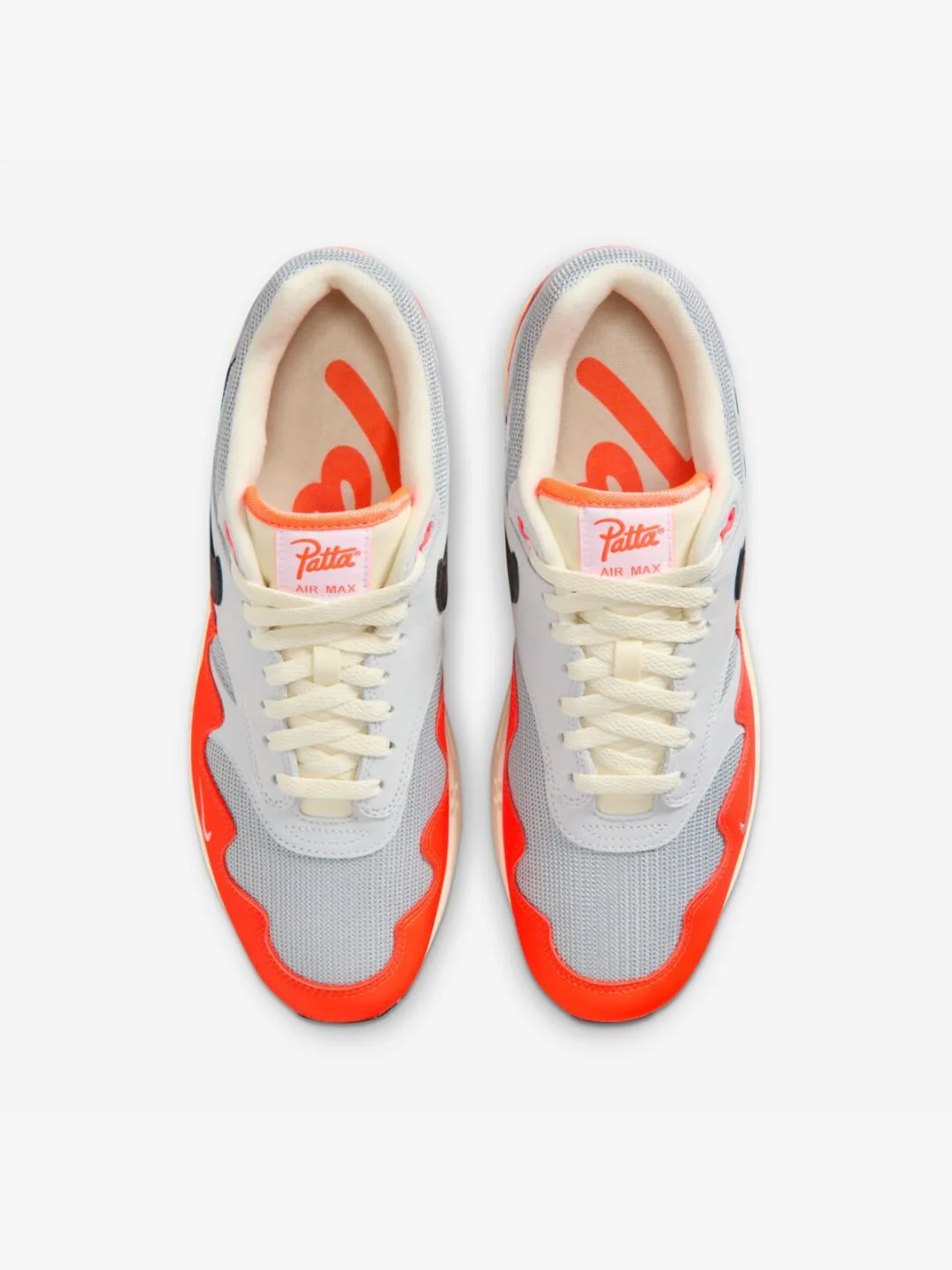Nike Air Max 1 Patta Waves Hyper Crimson Pure Platinum - Image 4