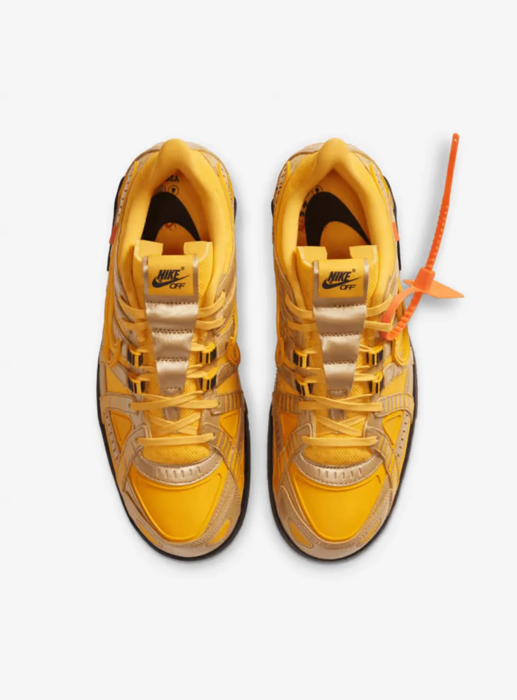 Nike Air Rubber Dunk Off-White University Gold - Image 5