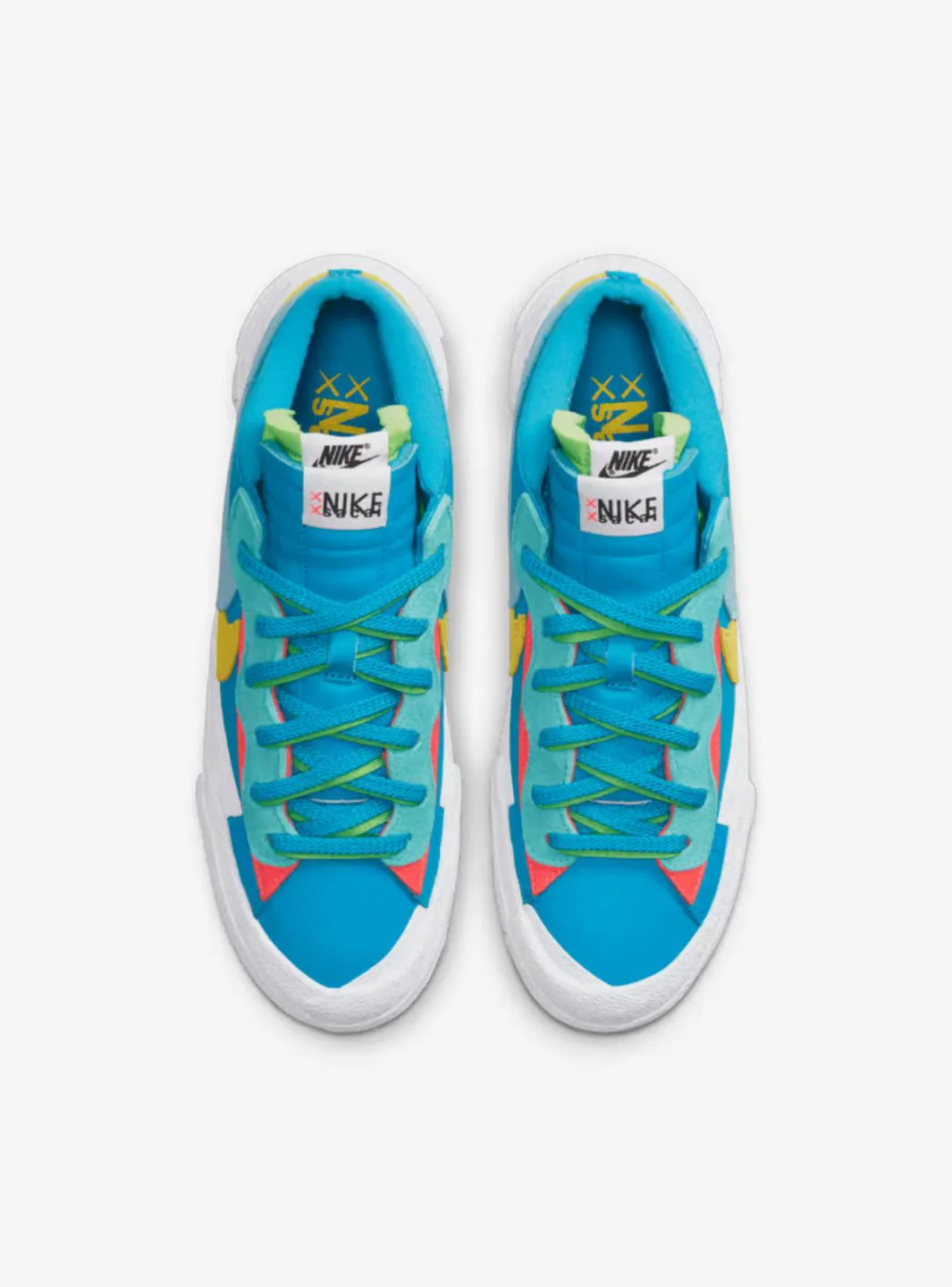 Nike Blazer Low Sacai KAWS Neptune Blue - Image 4