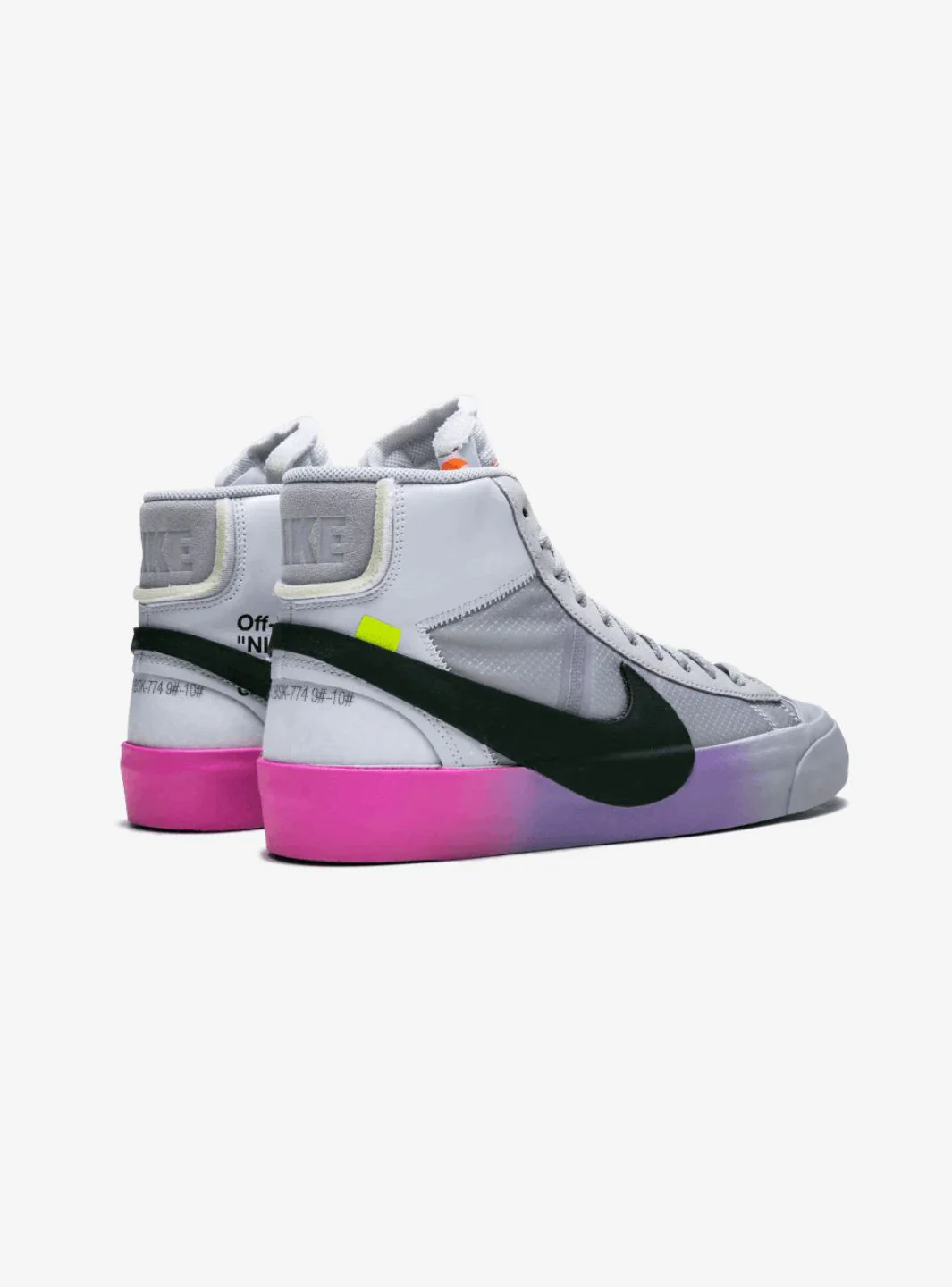 Nike Blazer Mid Off-White Wolf Grey Serena Queen - Image 3