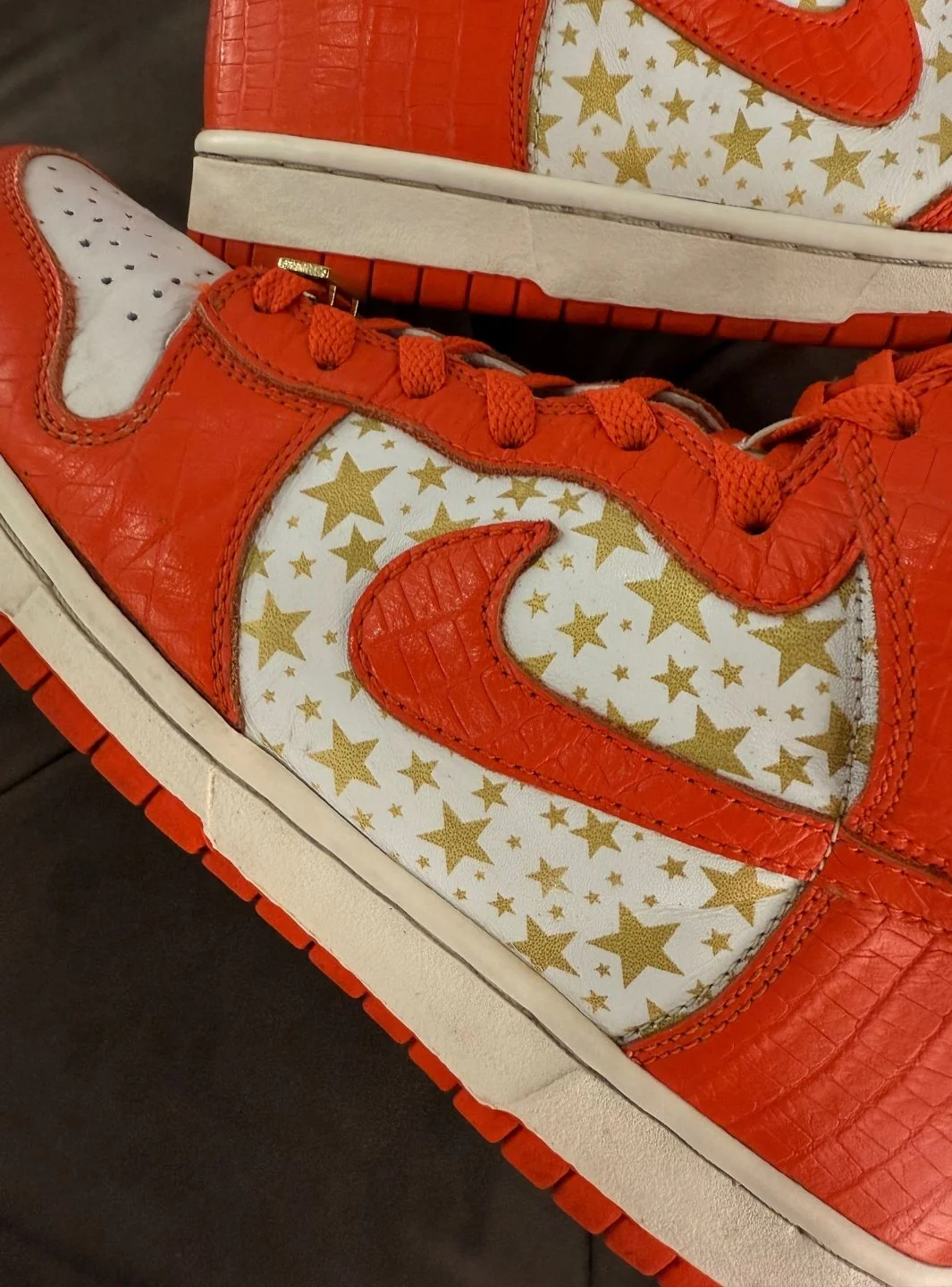 Nike Dunk High Pro SB Supreme Orange Stars - Usato 9/10 - Image 10